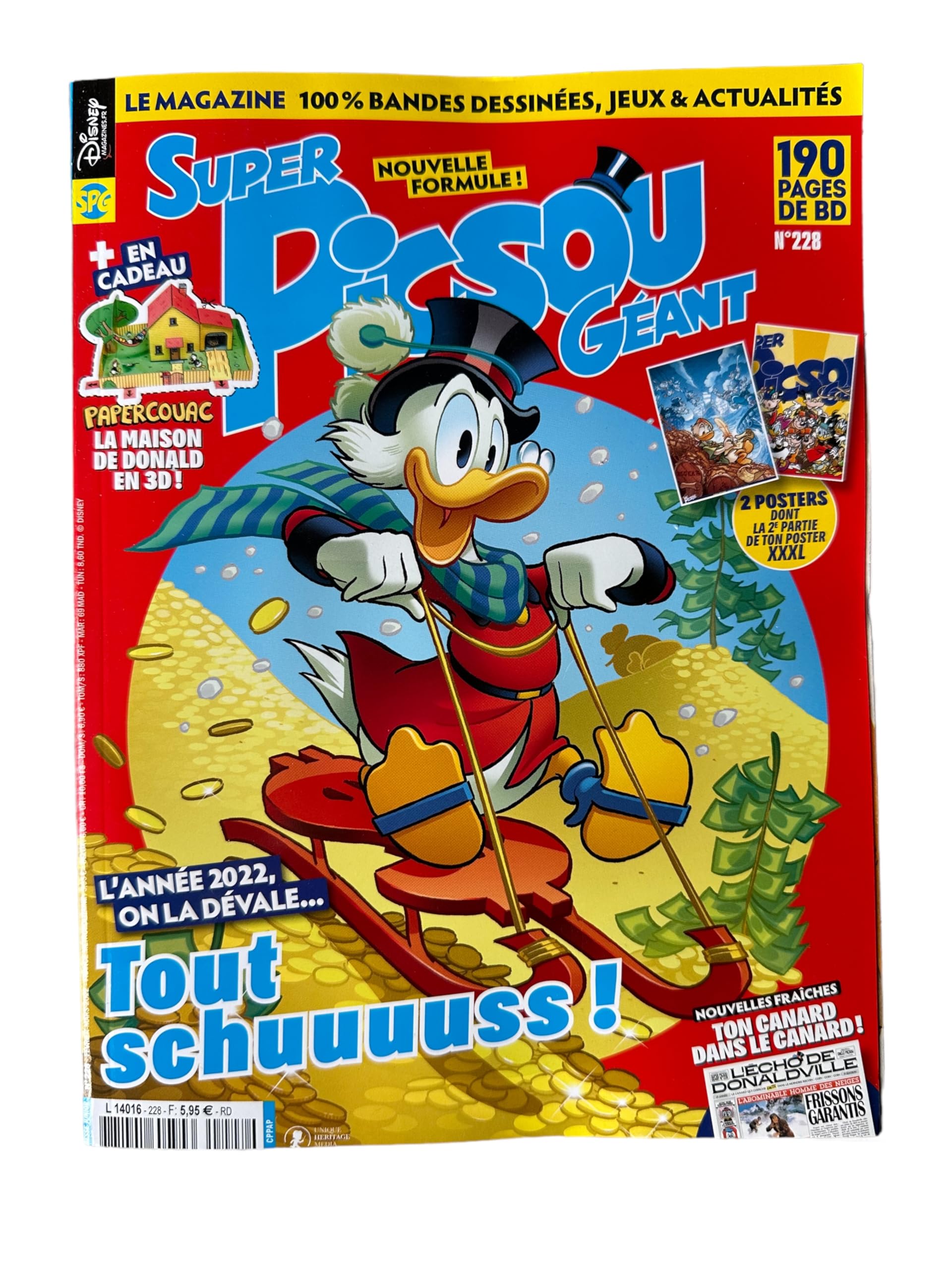 Super Picsou Géant Numéro 228 : L'année 2022 on la dévale... tout schuuuuss! 