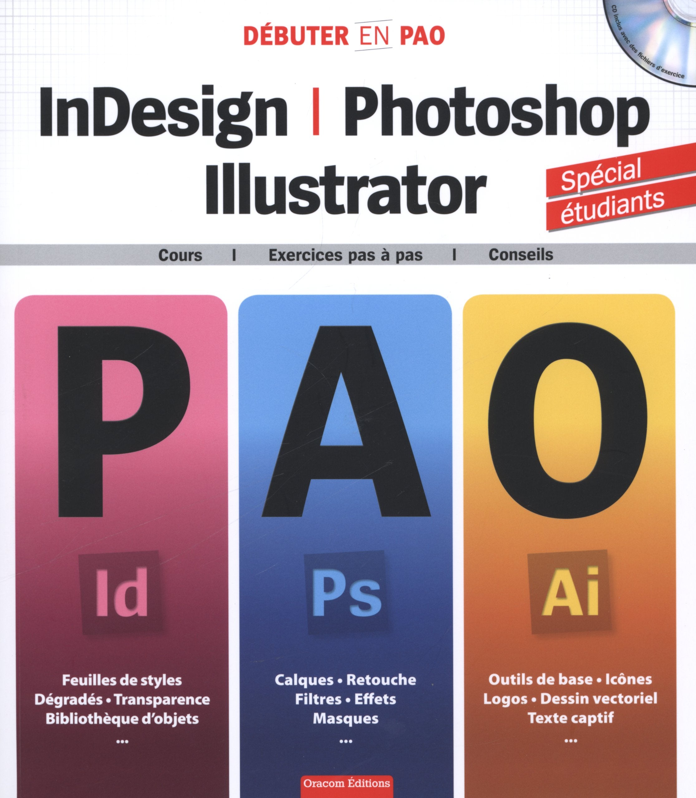 InDesign, Photoshop, Illustrator: Cours, exercices pas à pas, conseils 9782361450915