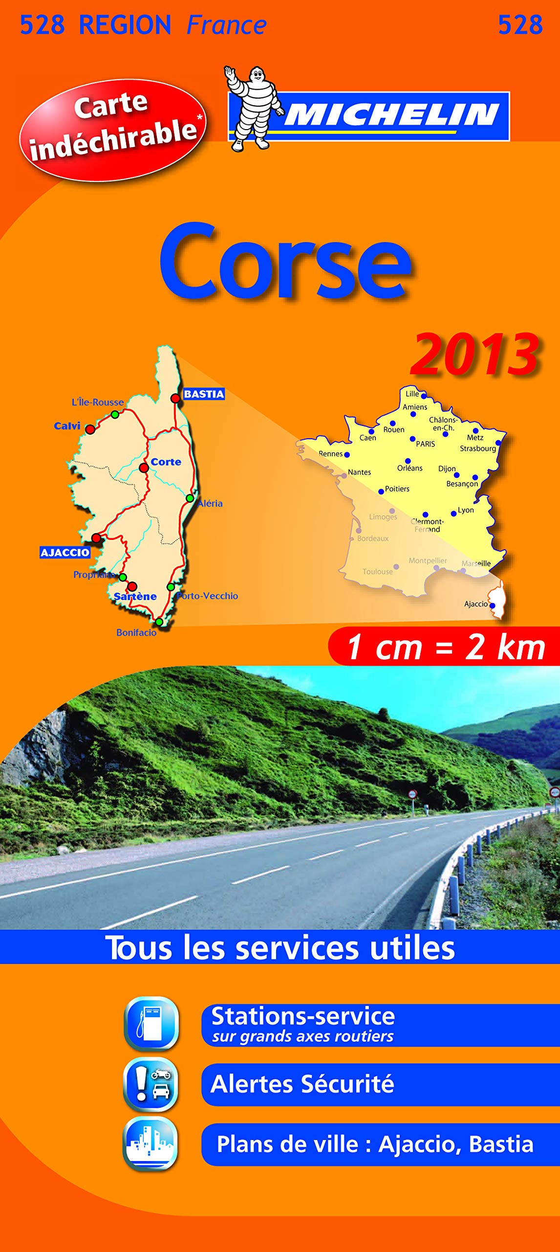 CARTE ROUTIERE 528 CORSE HR 2013 9782067181748
