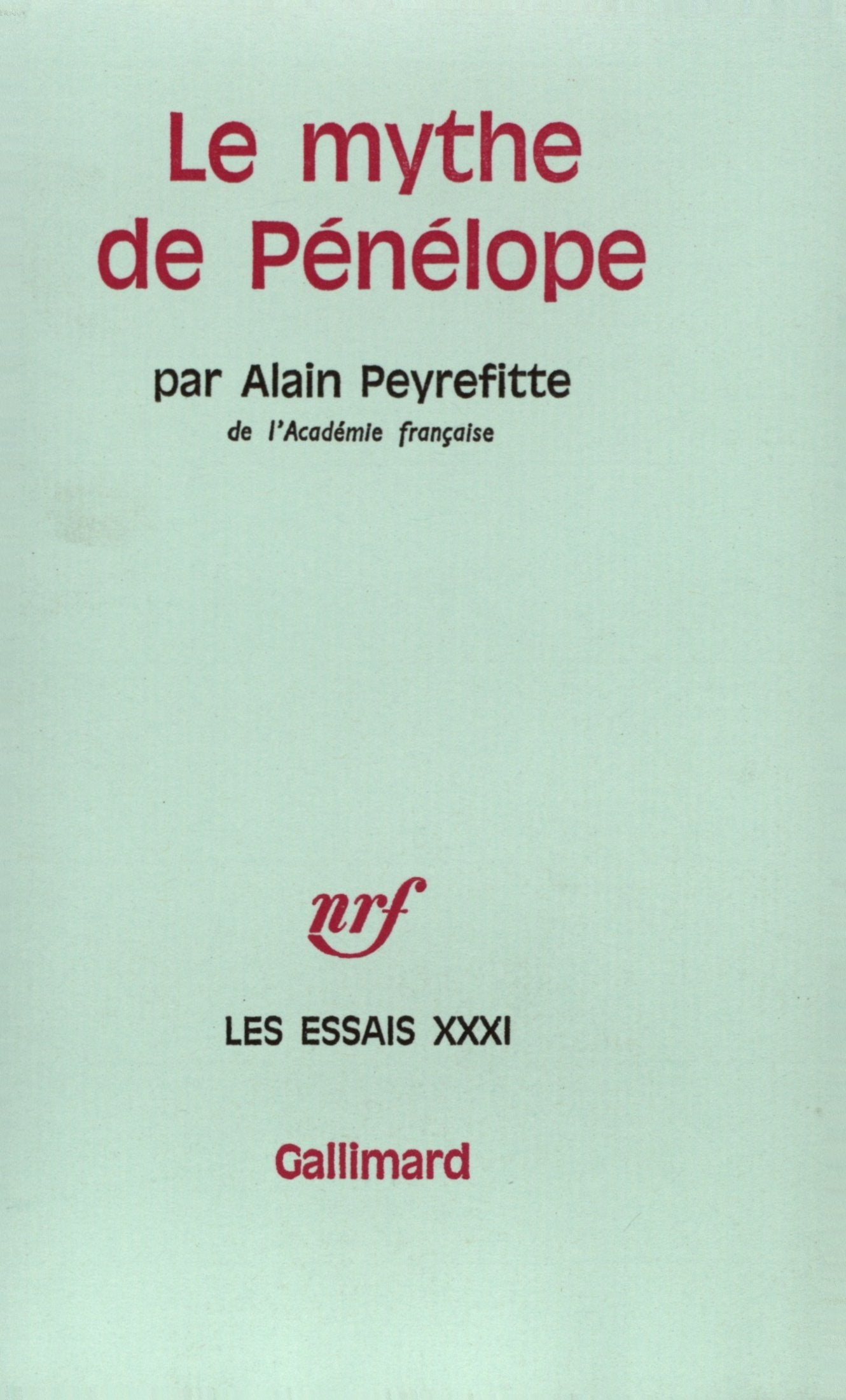 Le Mythe de Pénélope 9782070298884