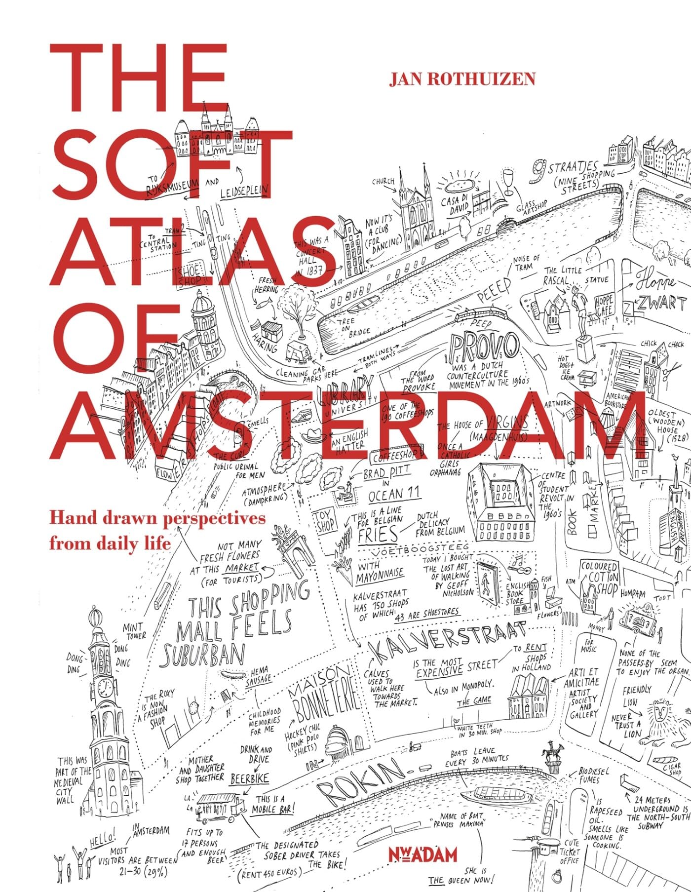 The Soft Atlas of Amsterdam: Hand Drawn Perspectives from Daily Life 9789046816394