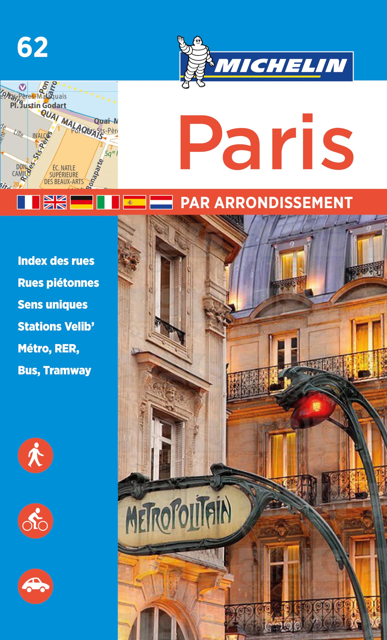 Plan Paris par arrondissement (Atlas - agrafé) 9782067211582