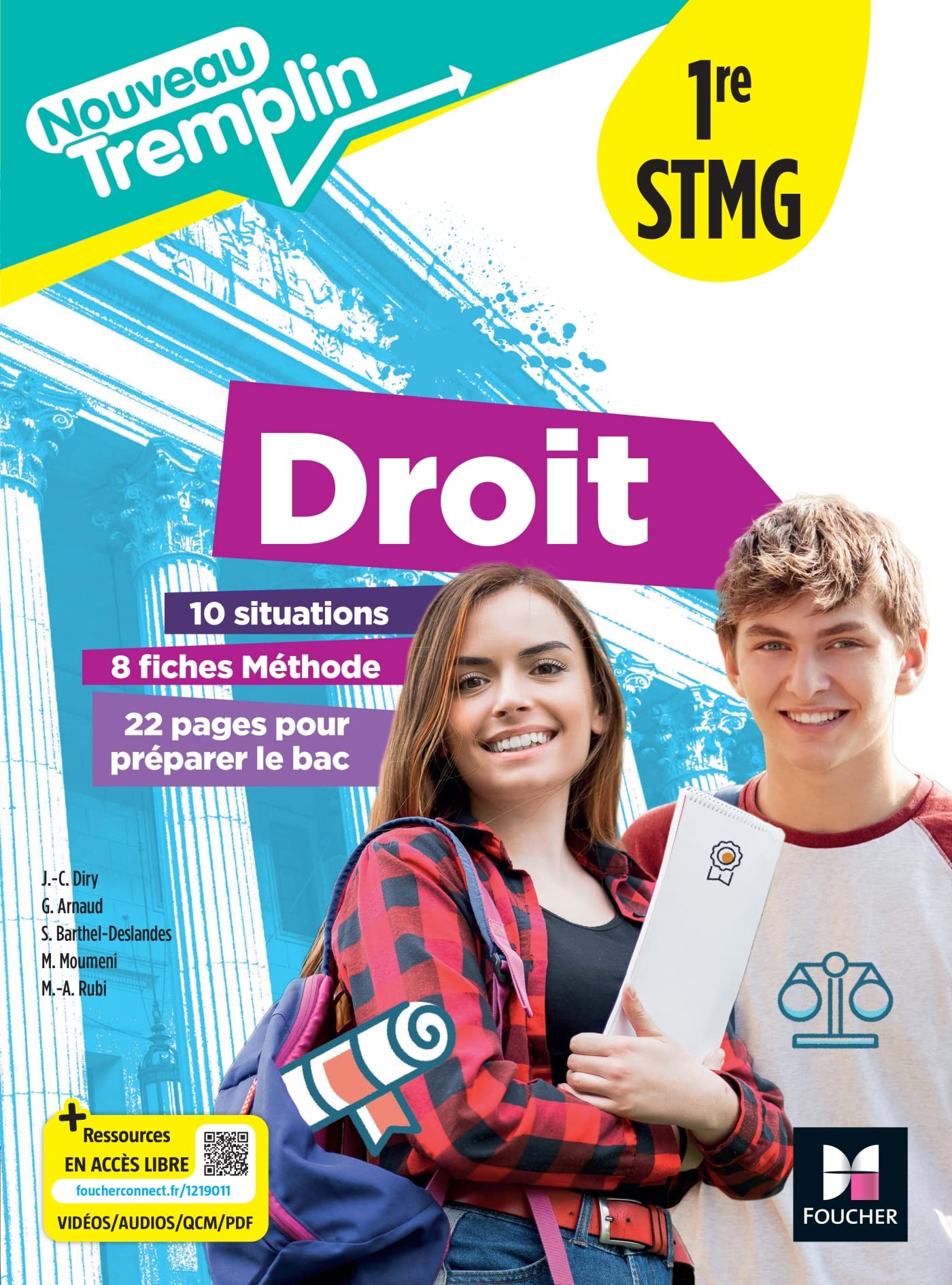 Nouveau Tremplin - DROIT 1re STMG - Ed. 2023 - Livre élève 9782216168910