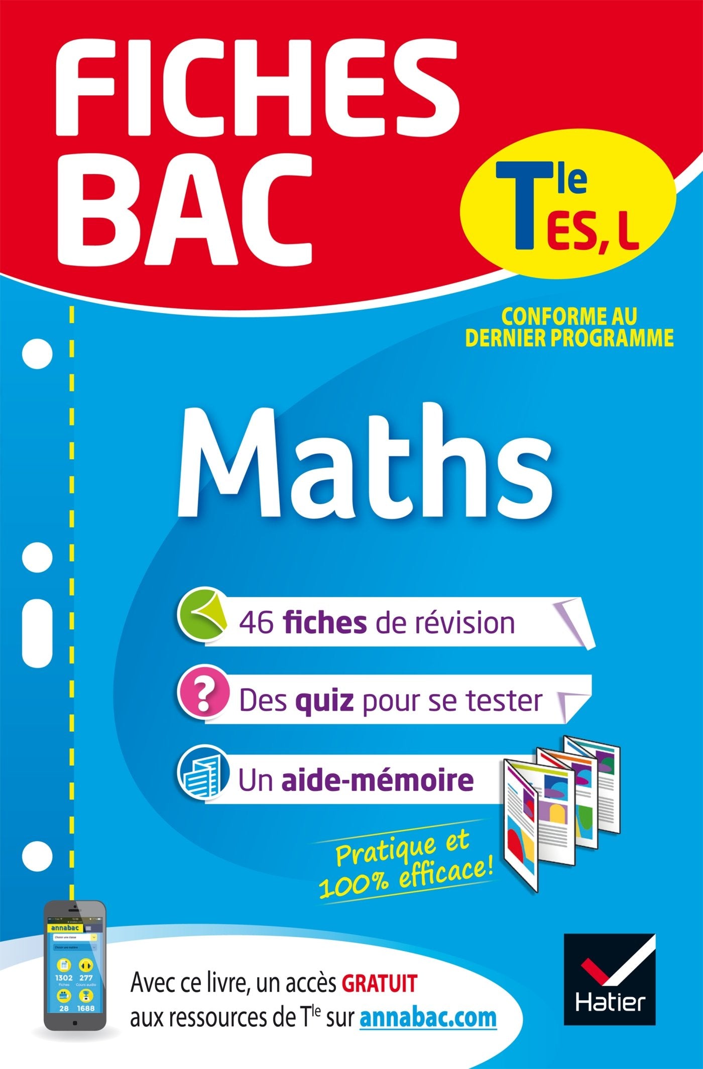 Fiches bac Maths Tle ES, L: fiches de révision Terminale ES, L 9782401044258