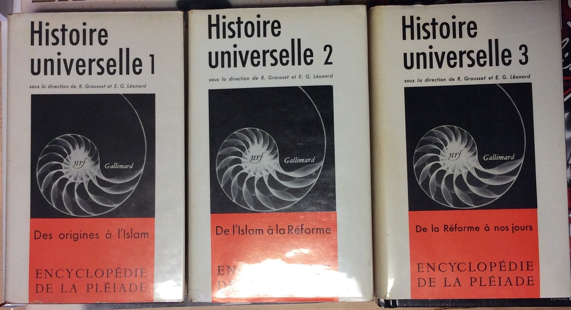 Histoire universelle (Encyclopédie de la Pléiade - complet en 3 volumes) 9782302001220