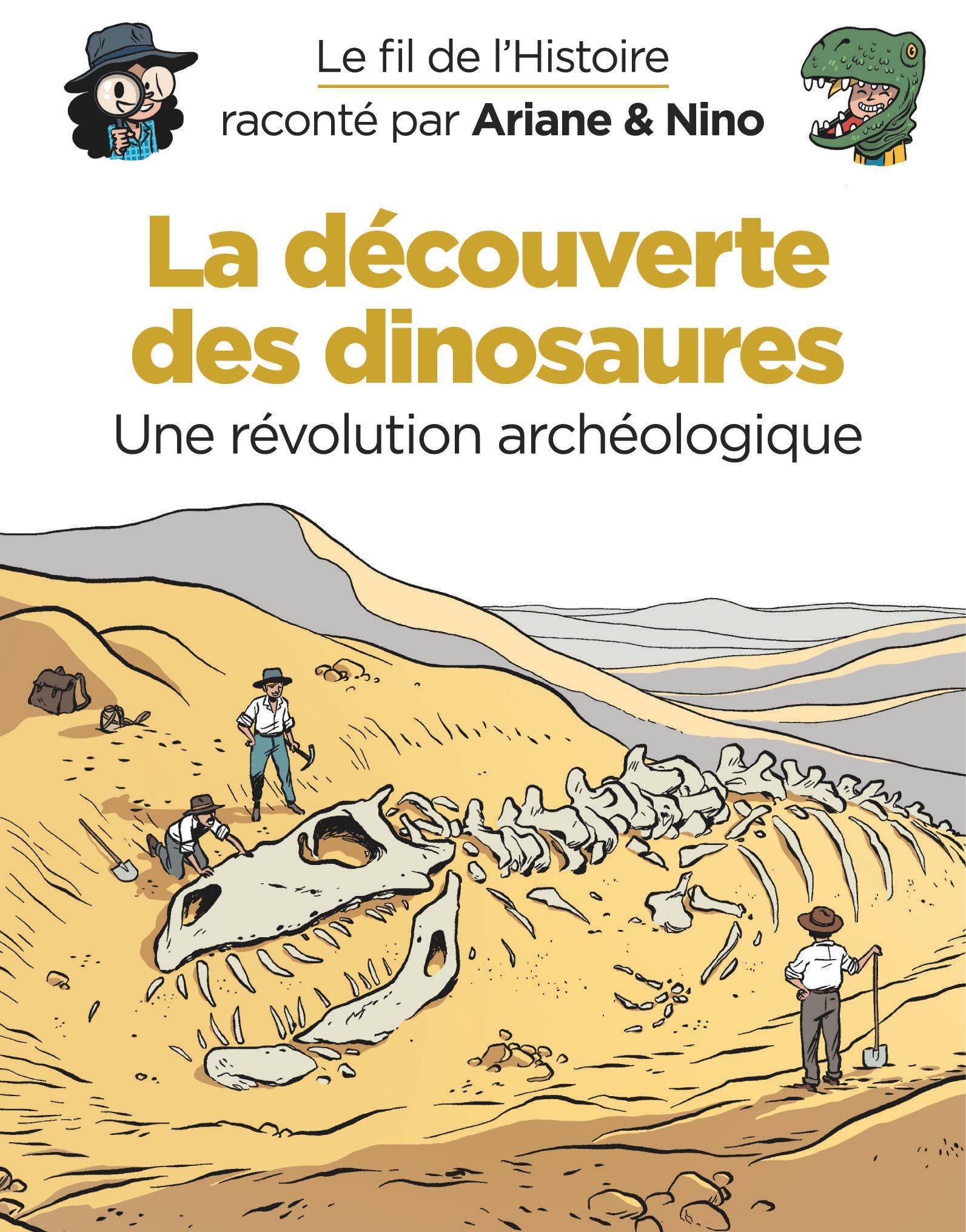 Le fil de l'Histoire raconté par Ariane & Nino - La découverte des dinosaures 9782390340089