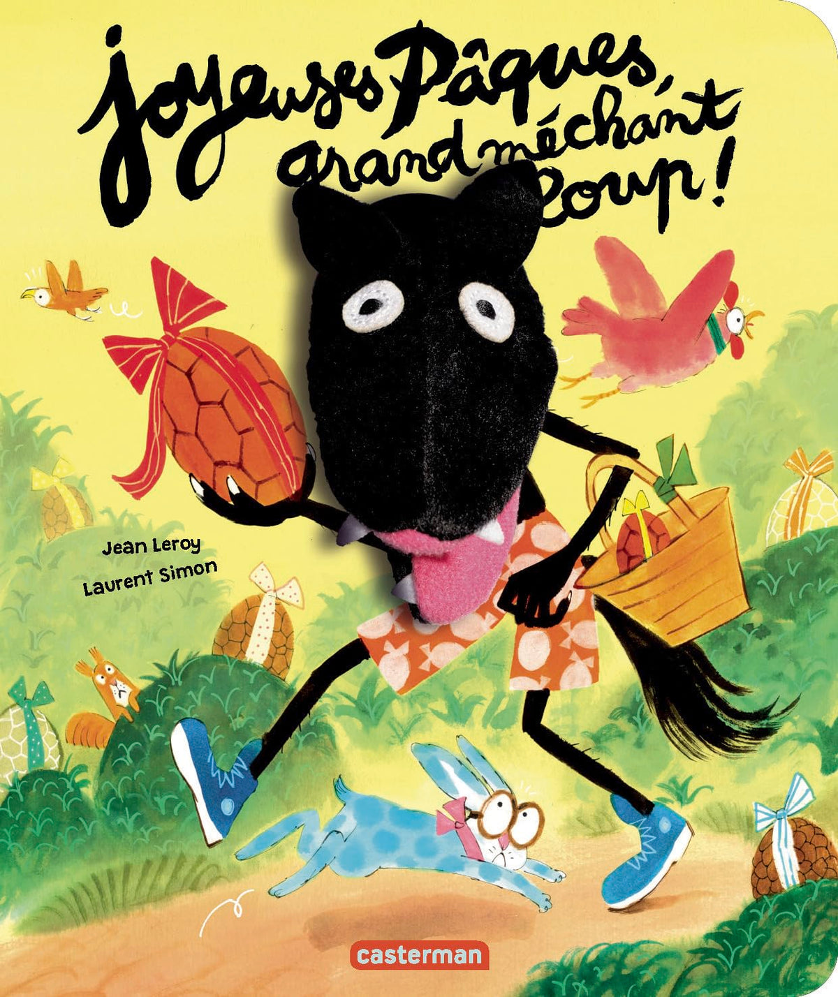 Le grand méchant loup - Joyeuses Pâques, grand méchant loup !: Livre marionnette pour enfant - dès 2 ans 9782203247918