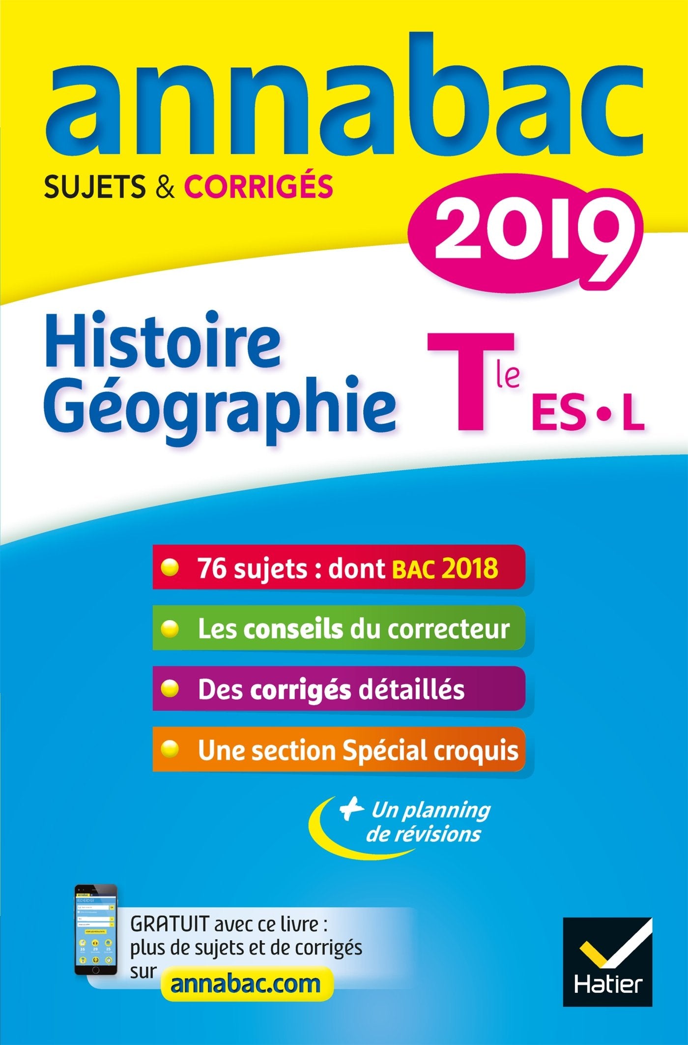 Histoire-Géographie Tle séries L, ES: Sujets et corrigés 9782401045538