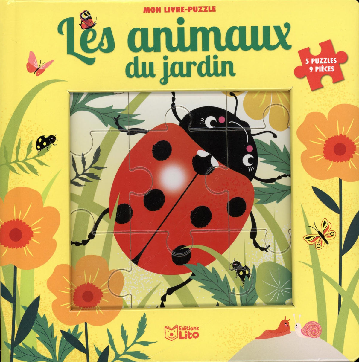 Les animaux du jardin: Puzzle 9 pièces 9782244302720
