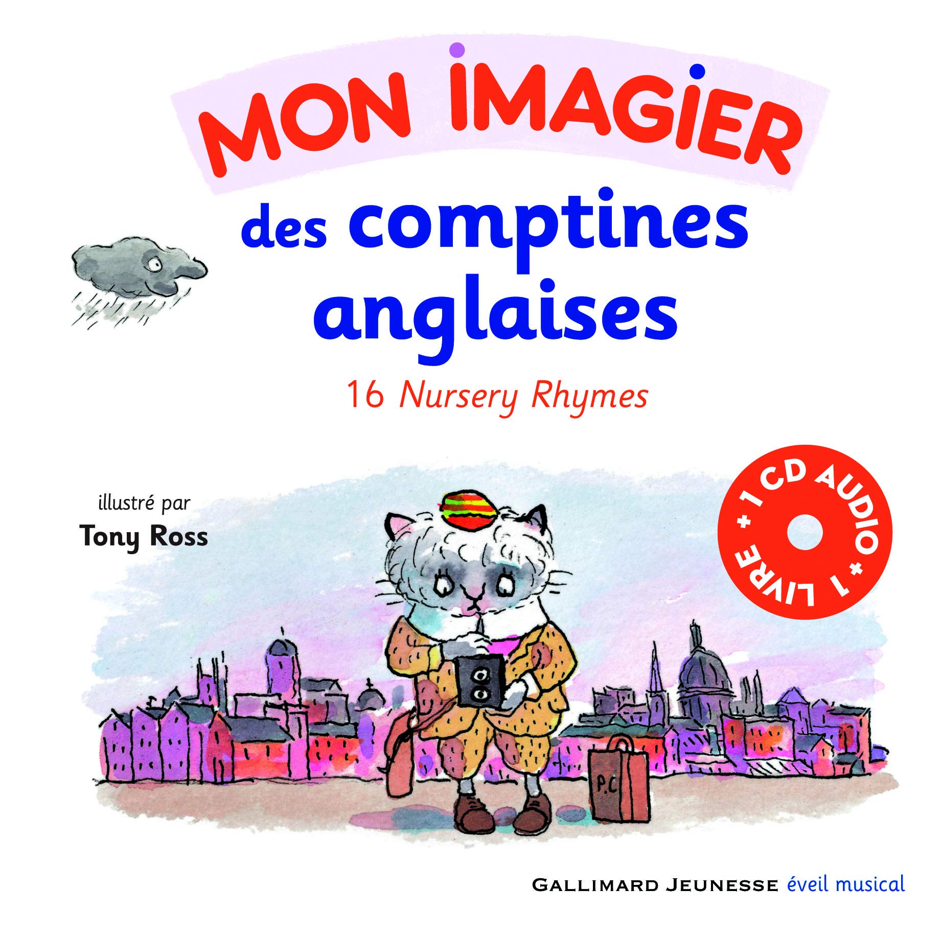 MON IMAGIER DES COMPTINES ANGLAISES LIVRE-CD 9782075101844