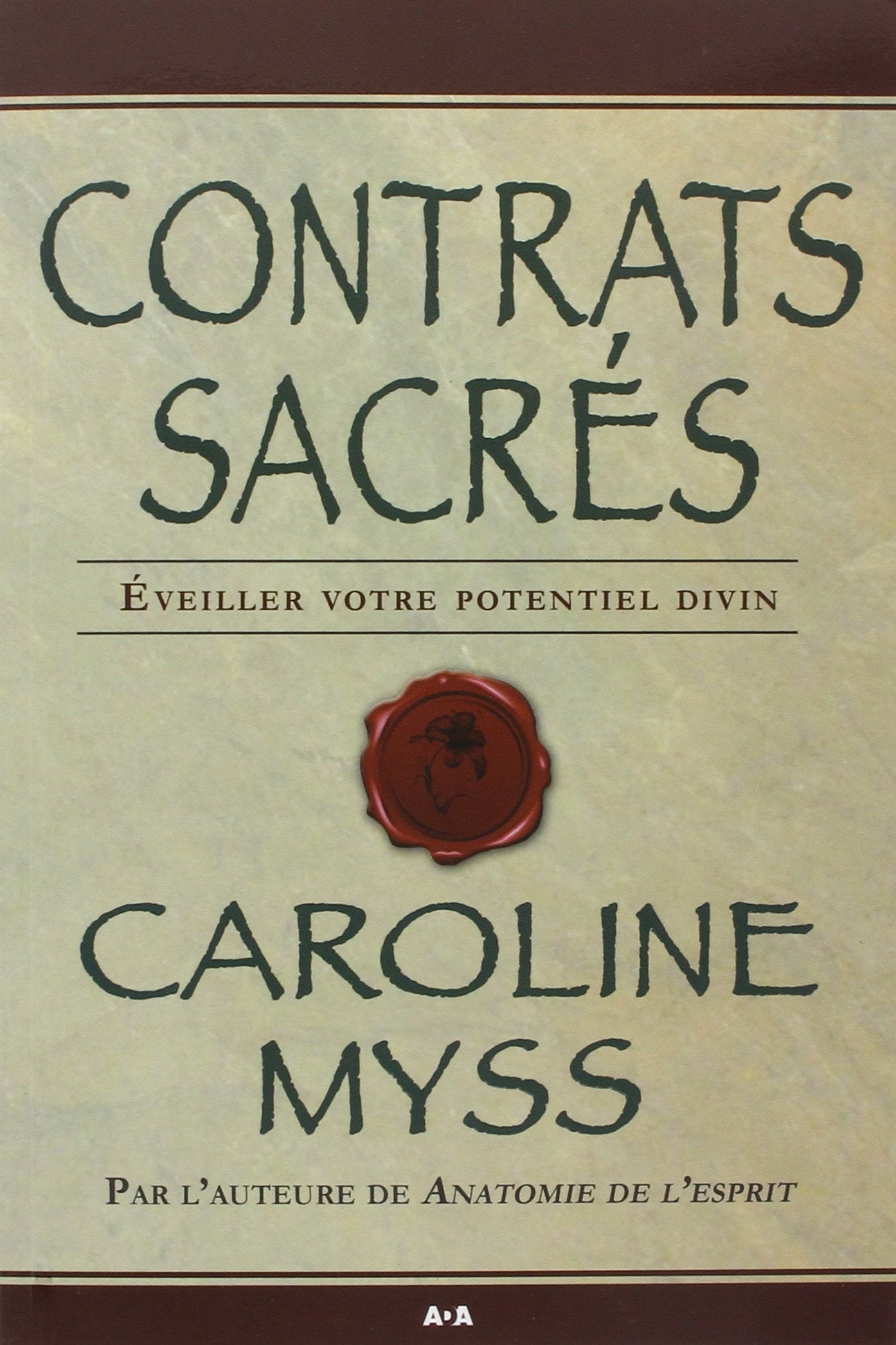 Contrats sacrés (livre) 9782896670321