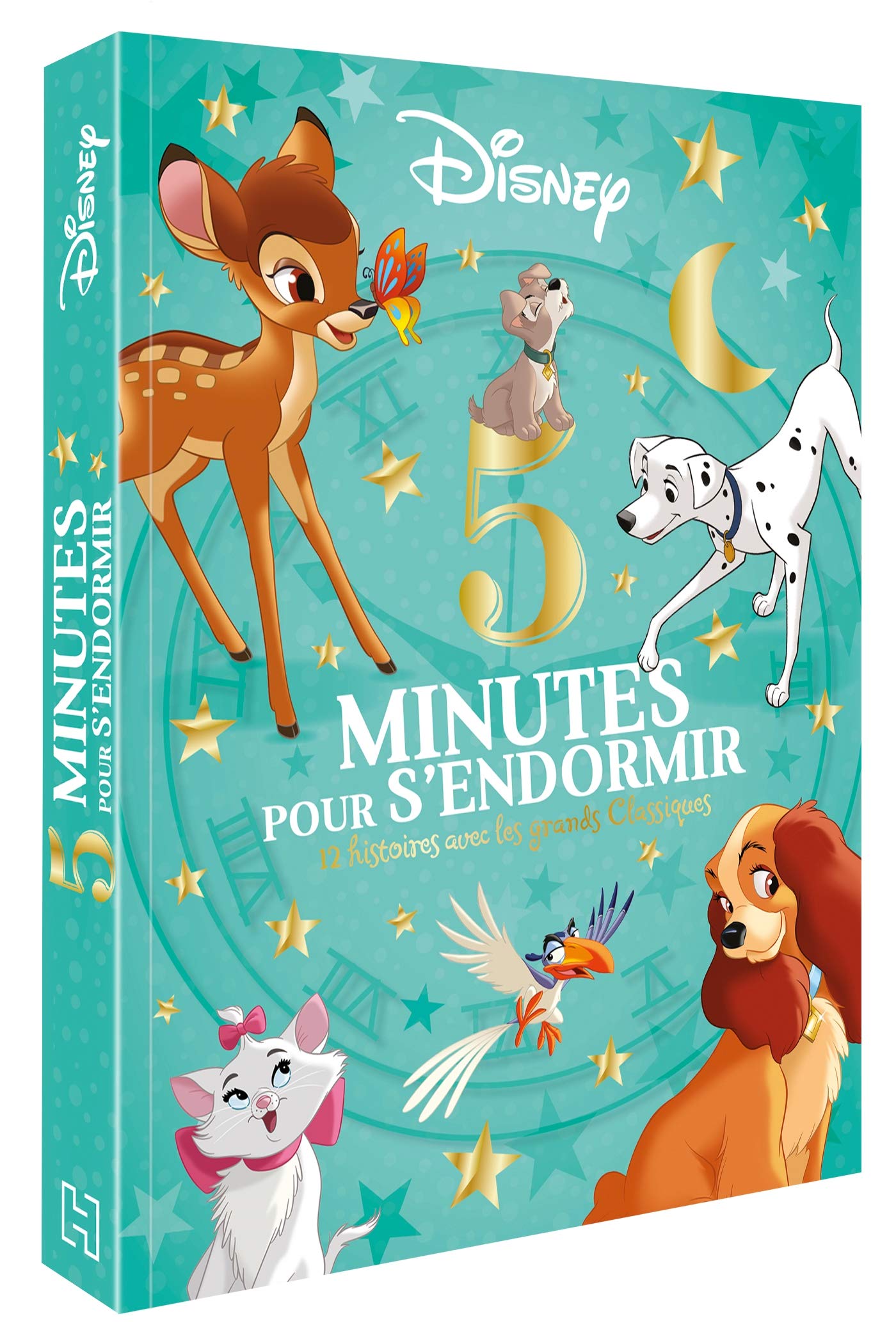 DISNEY - 5 Minutes pour s'endormir - 12 Histoires avec les Grands Classiques: Les grands Classiques 9782017073338