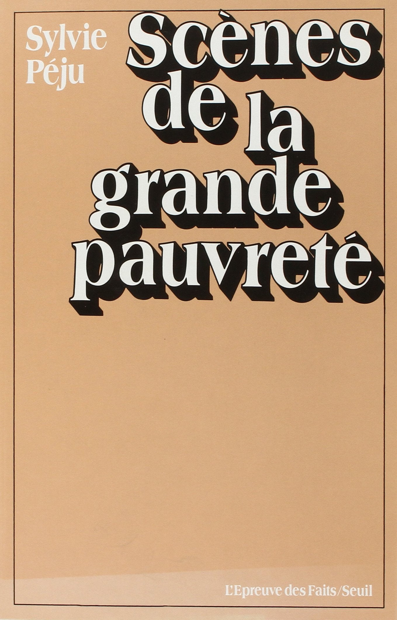 Scènes de la grande pauvreté 9782020087162