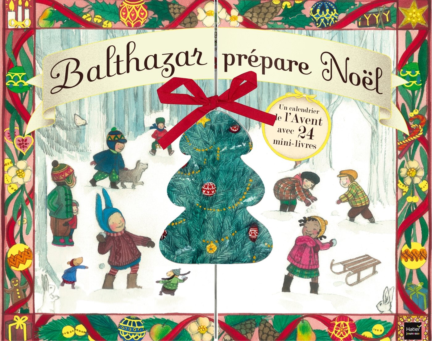 Balthazar prépare Noël : Un calendrier de l'Avent avec 24 mini-livres 9782218960406