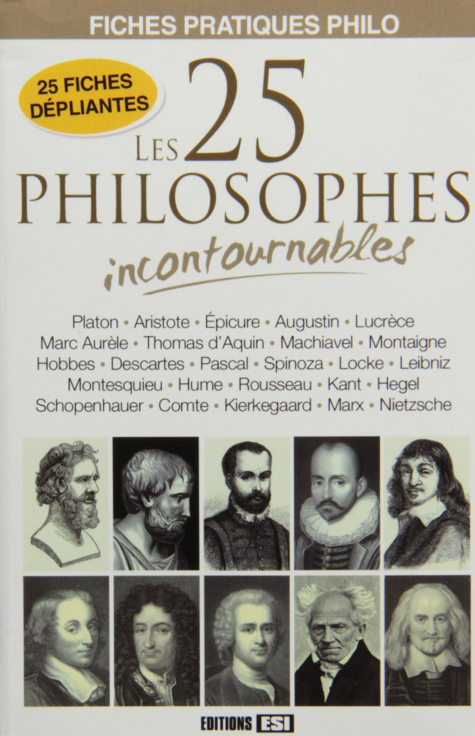25 PHILOSOPHES INCONTOURNABLES* - FICHES (0) 9782353557721