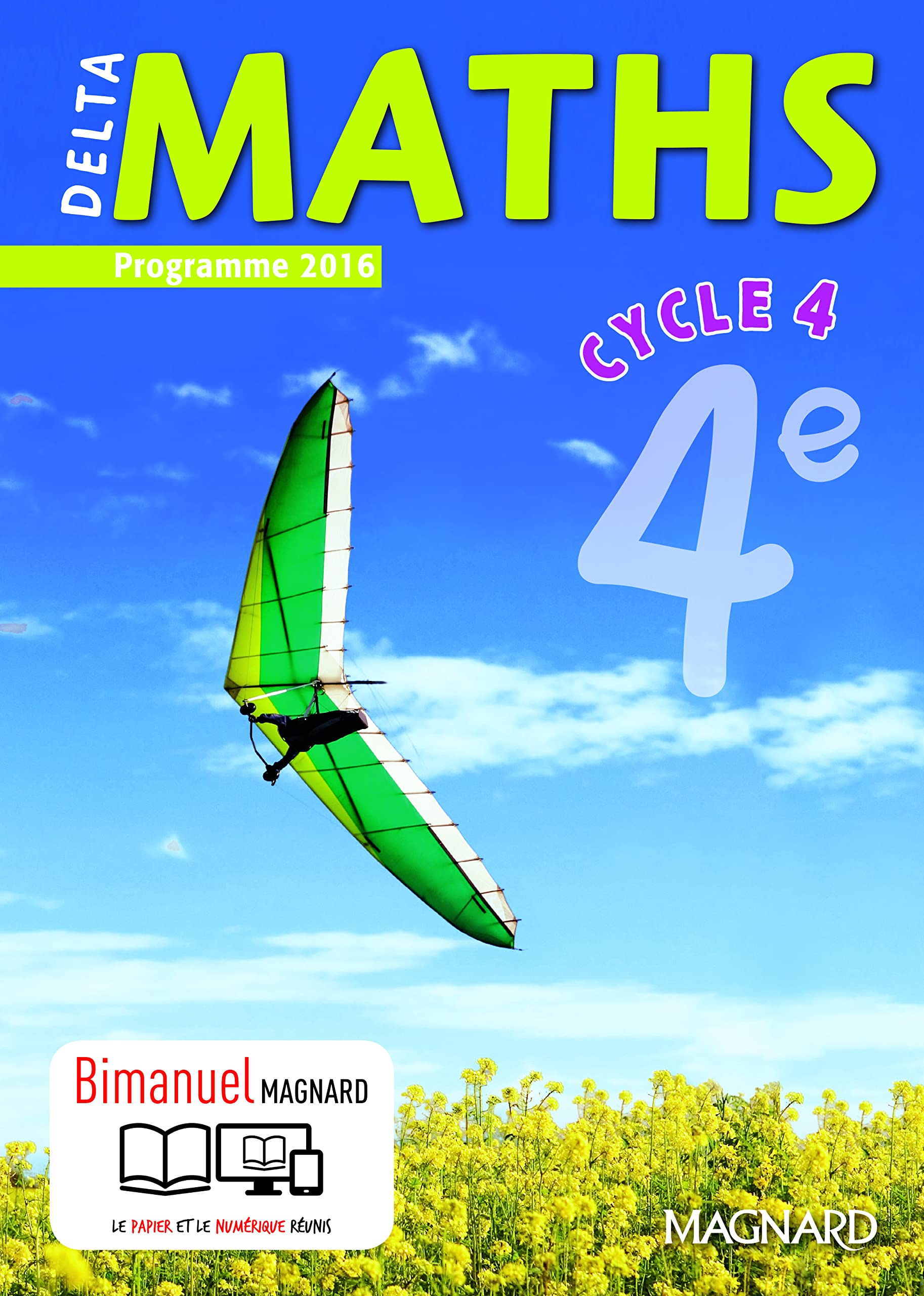 Delta maths 4e cycle 4 - Nouveau programme 2016 9782210105881