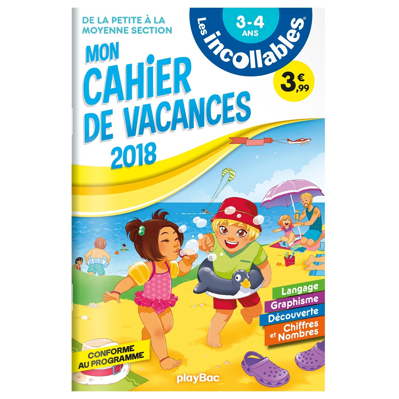 Cahier de vacances Incollables - PS à MS 9782809658347