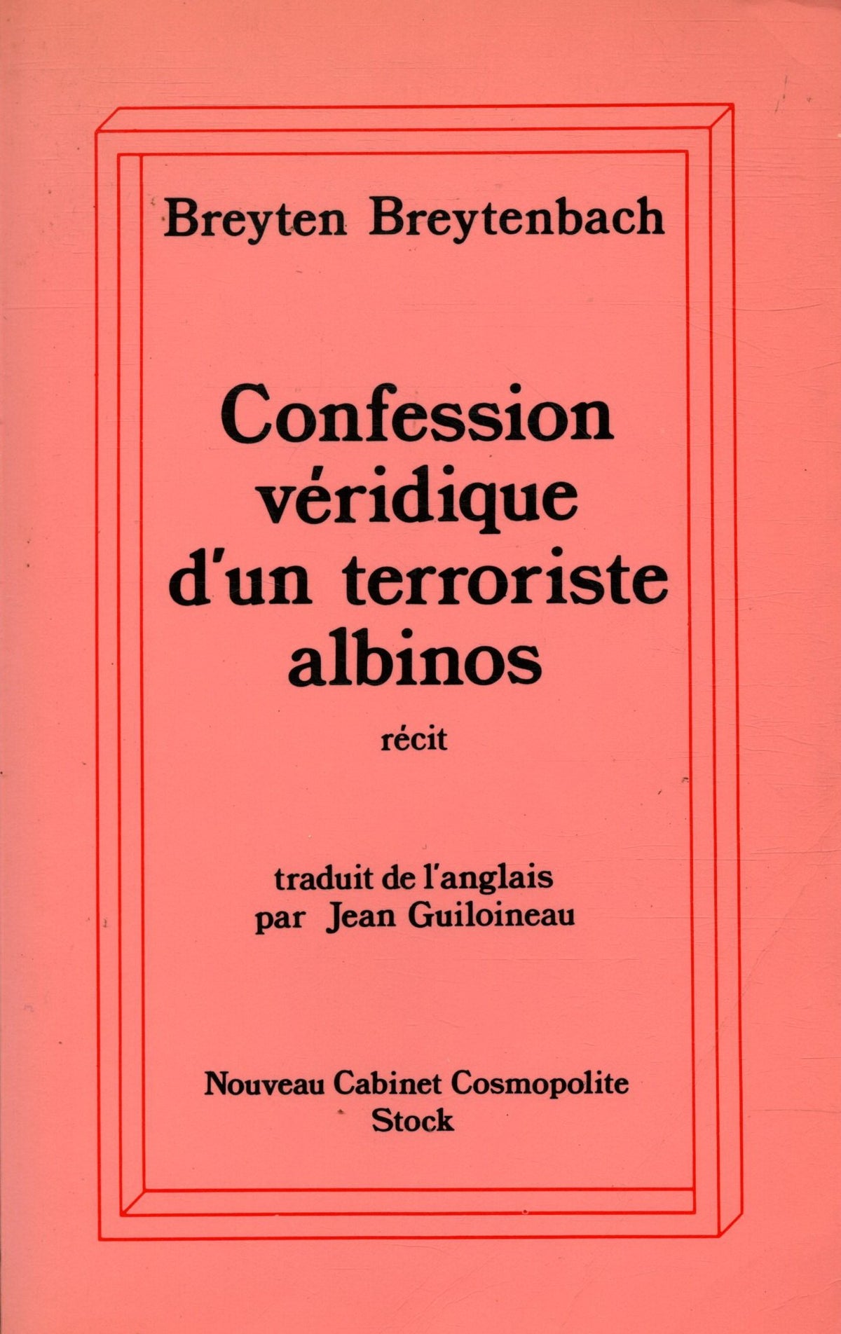 Confession véridique d'un terroriste albinos 9782234016989