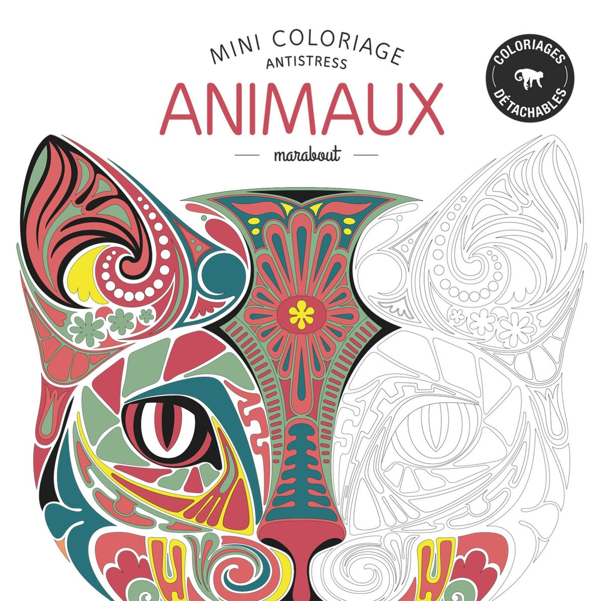 Mini coloriage antistress animaux 9782501101080