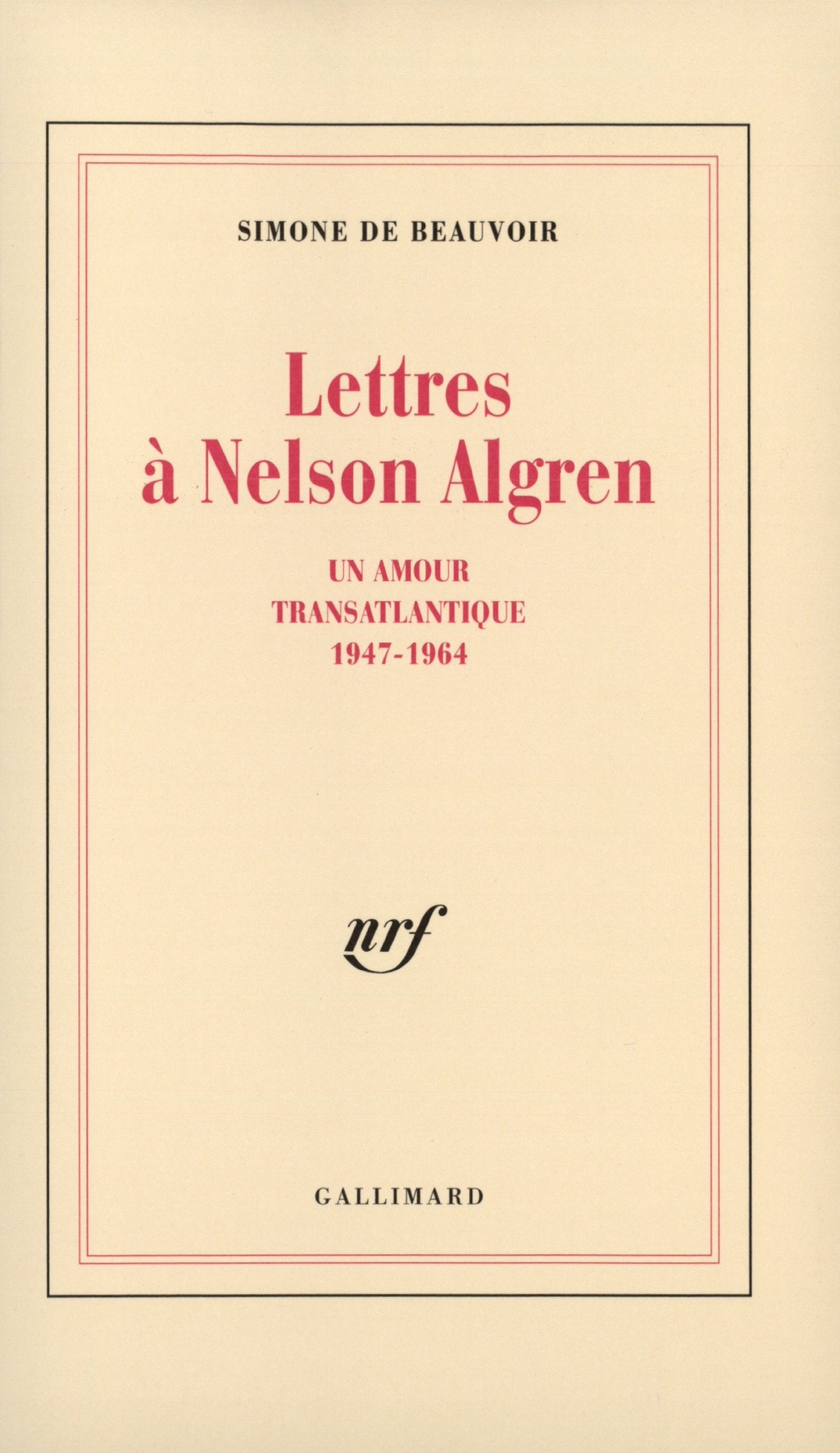 Lettres à Nelson Algren 9782070746798
