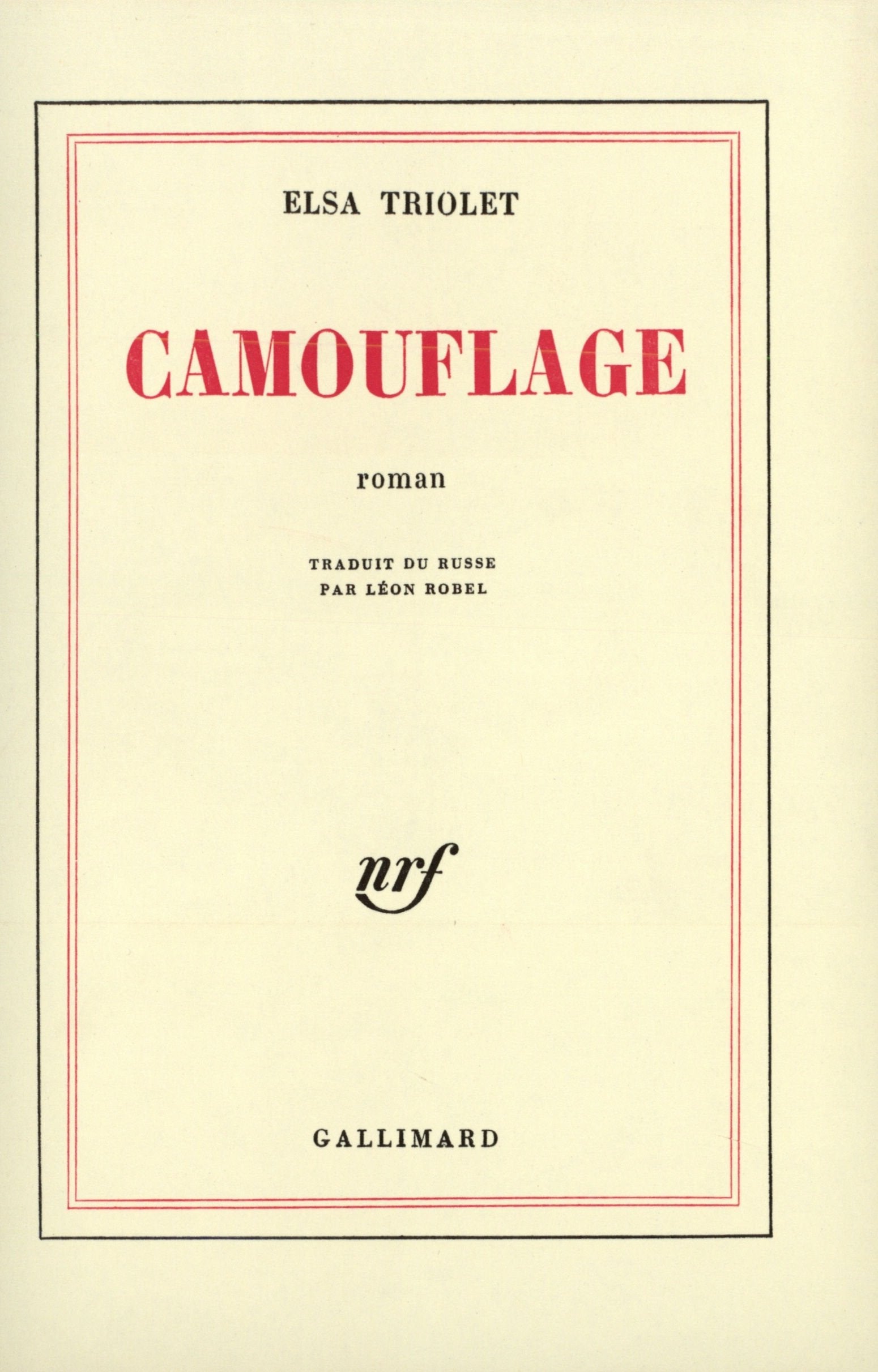 Camouflage 9782070293469