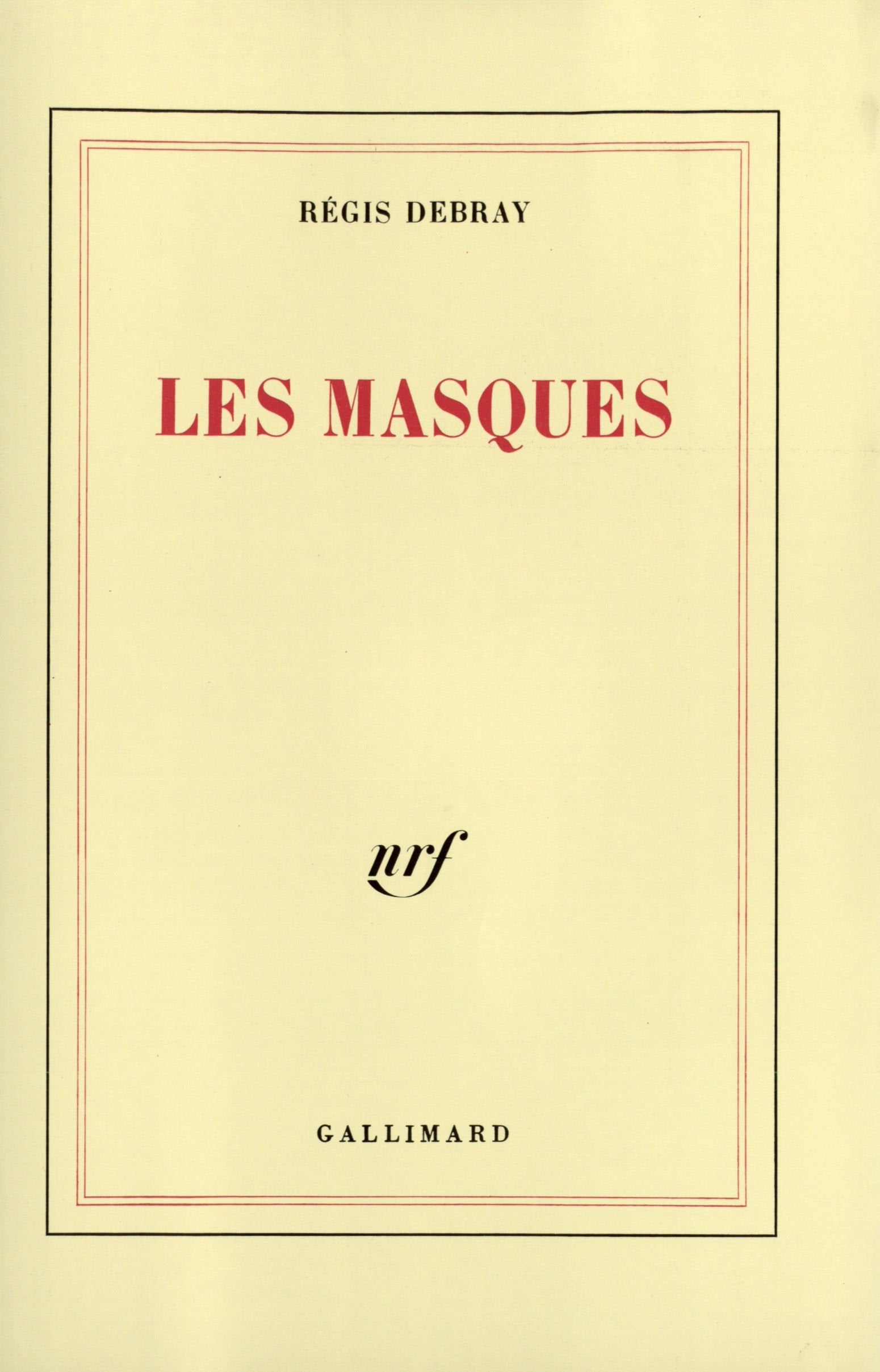 Le temps d'apprendre à vivre, I : Les Masques 9782070712090