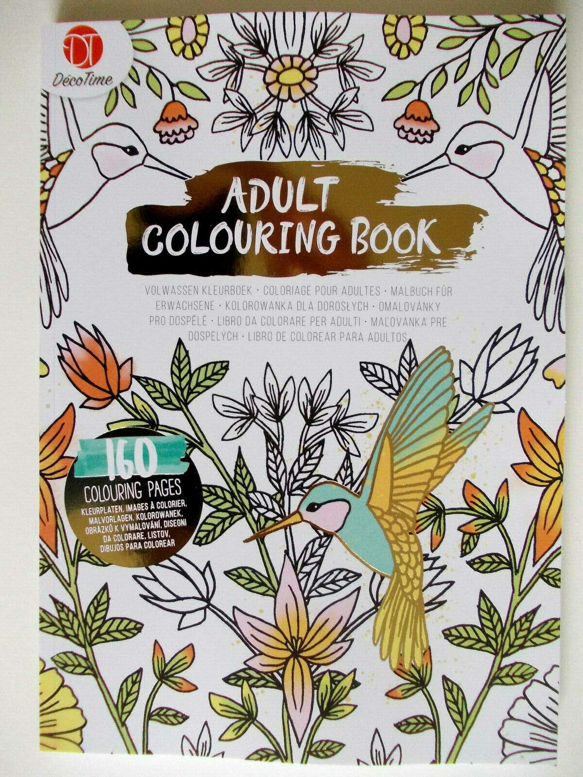 Decotime Livre de coloriage pour adulte GoldEdition 2020 8717438471068