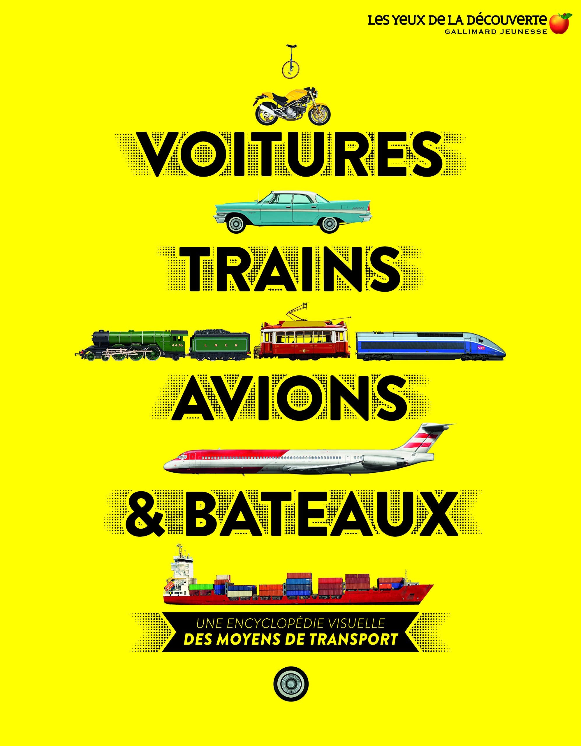 VOITURES, TRAINS, AVIONS ET BATEAUX 9782075103213