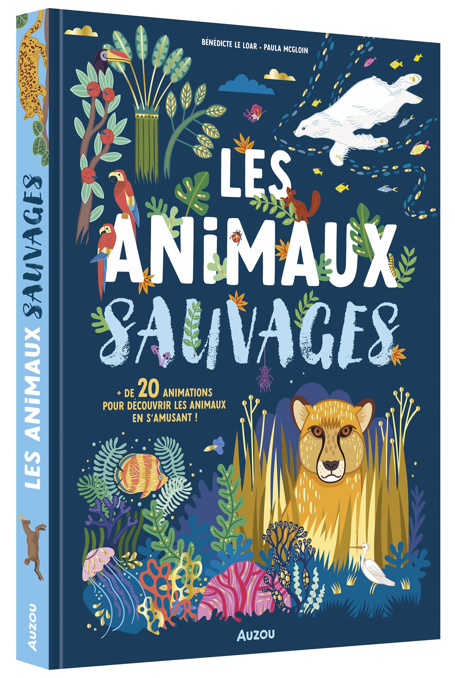 Les animaux sauvages - un documentaire animé 9791039525411