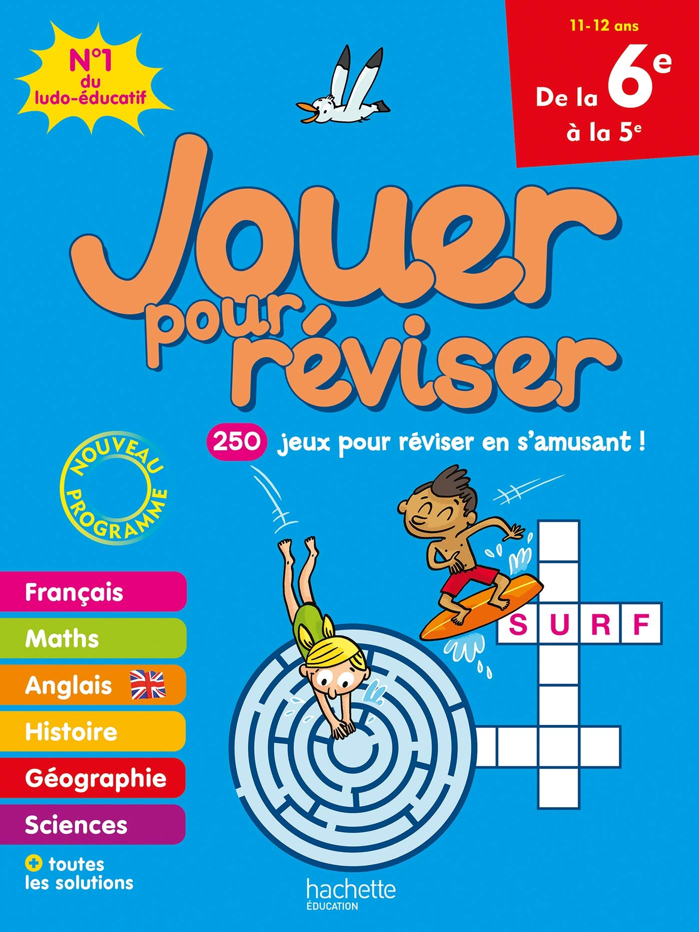 Jouer pour réviser - De la 6e à la 5e - Cahier de vacances 2026 9782017118169