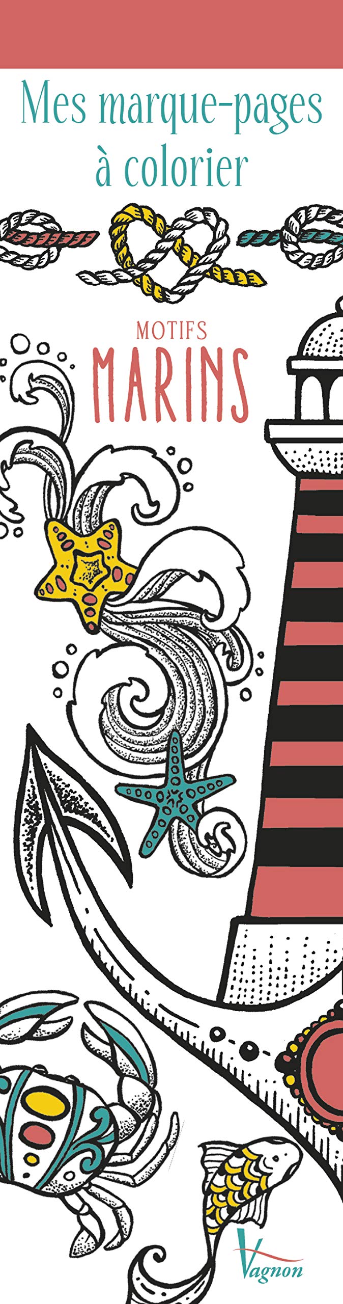 Mes marque-pages à colorier :: Motifs marins 9791027101535