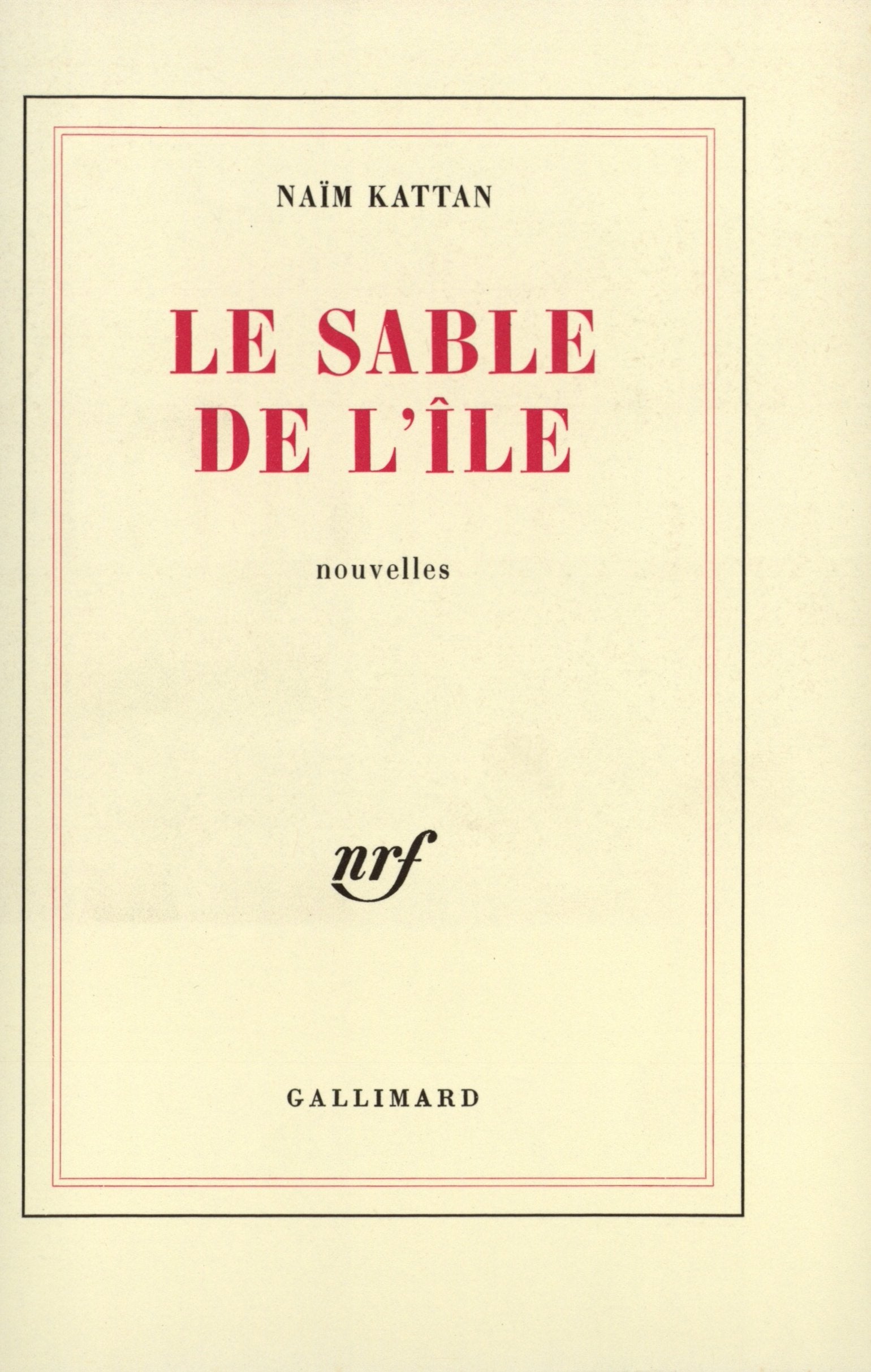 Le sable de l'île 9782070208098