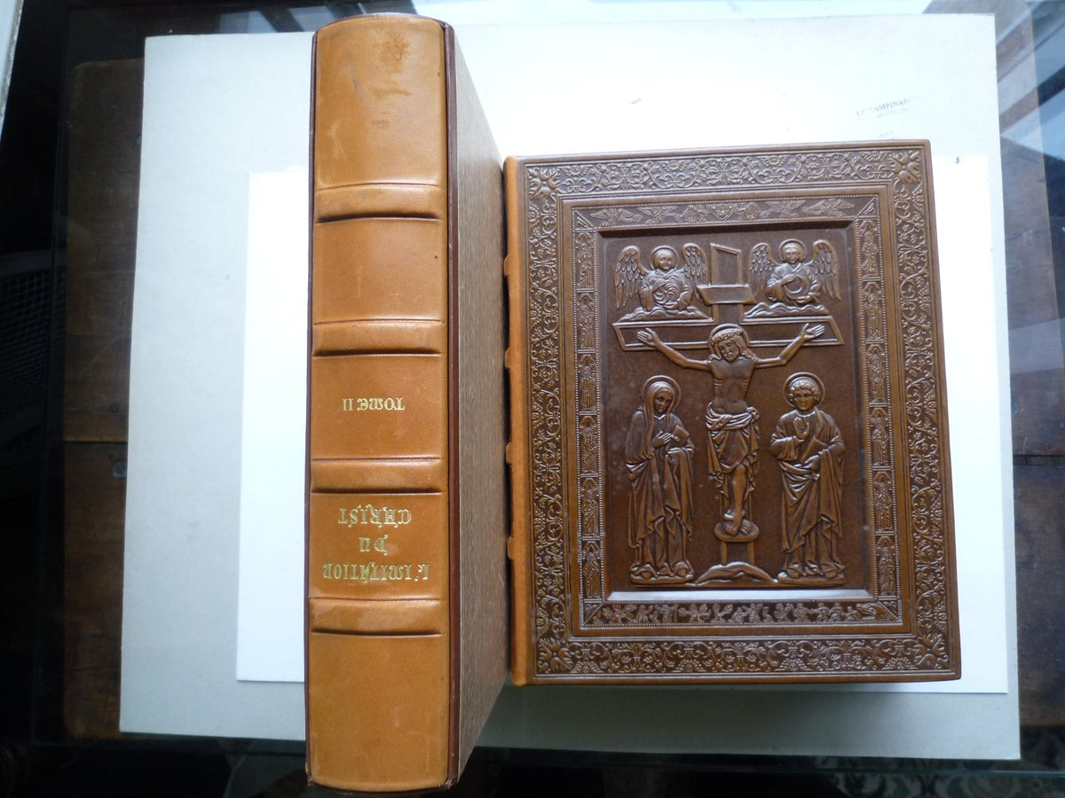 L'imitation du christ. en 2 volumes. illustrée par edy-legrand. 