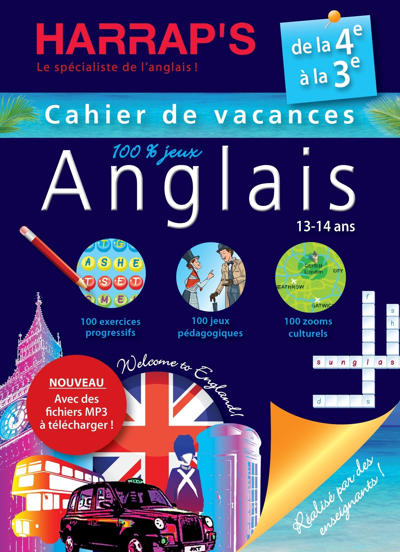 Harrap's cahier de vacances Anglais 4ème 9782818703380