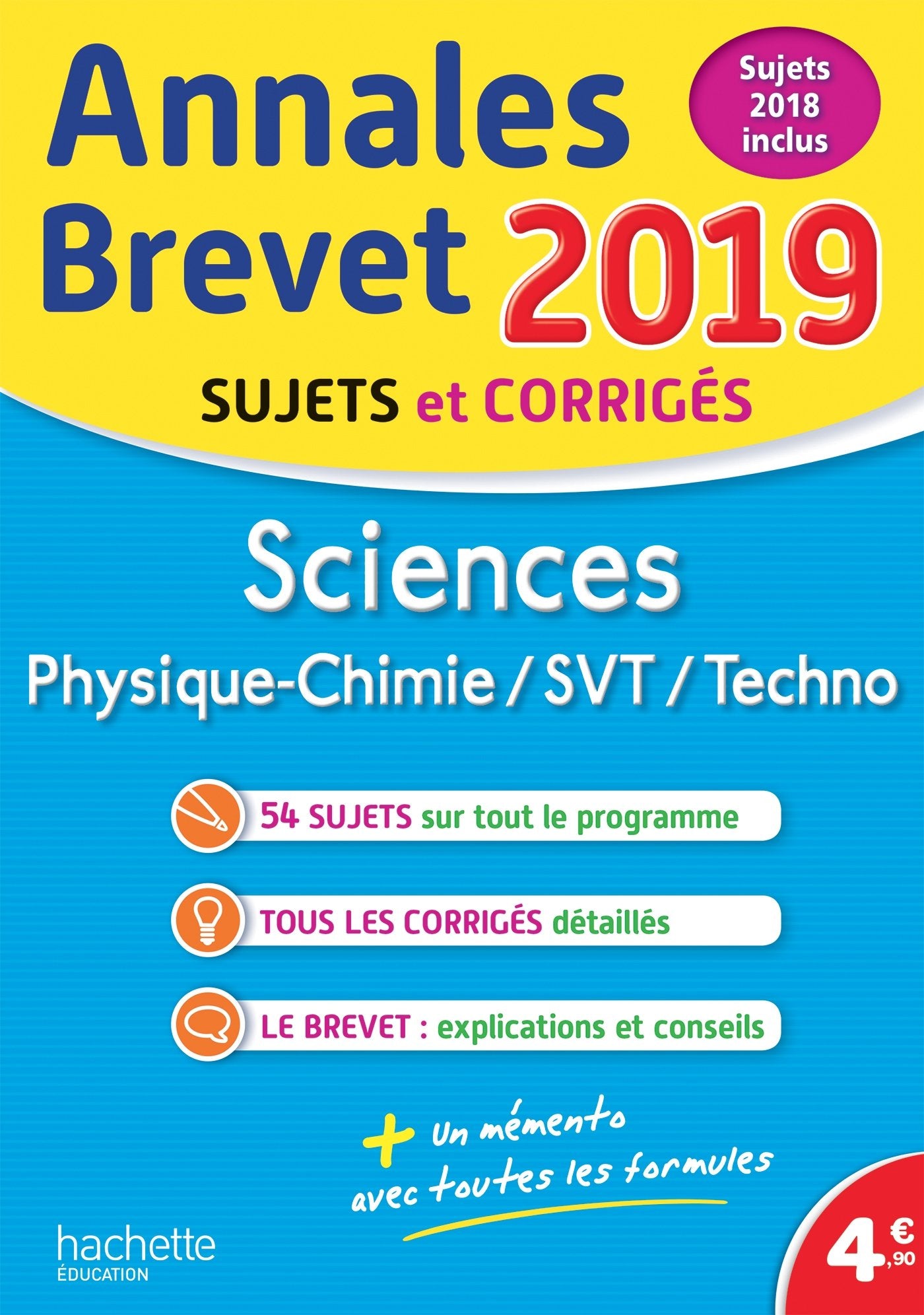 Physique-Chimie, SVT, Technologie: Sujets corrigés 9782017016045