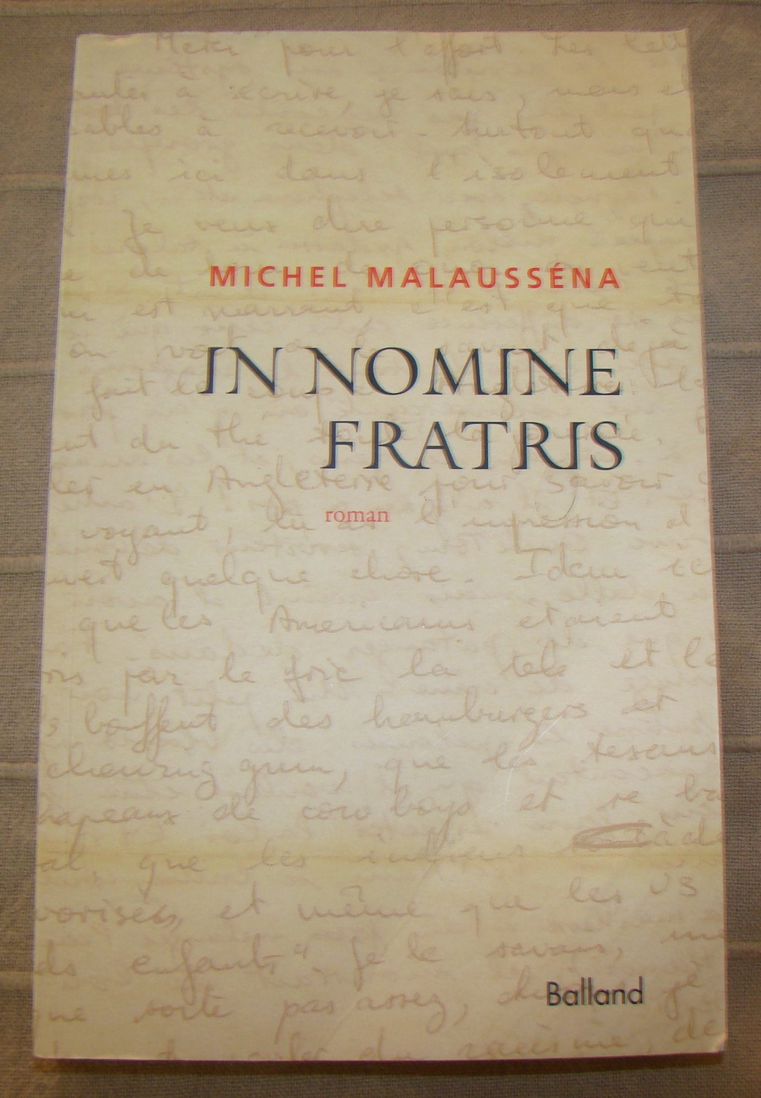 In nomine fratris 9782353151950