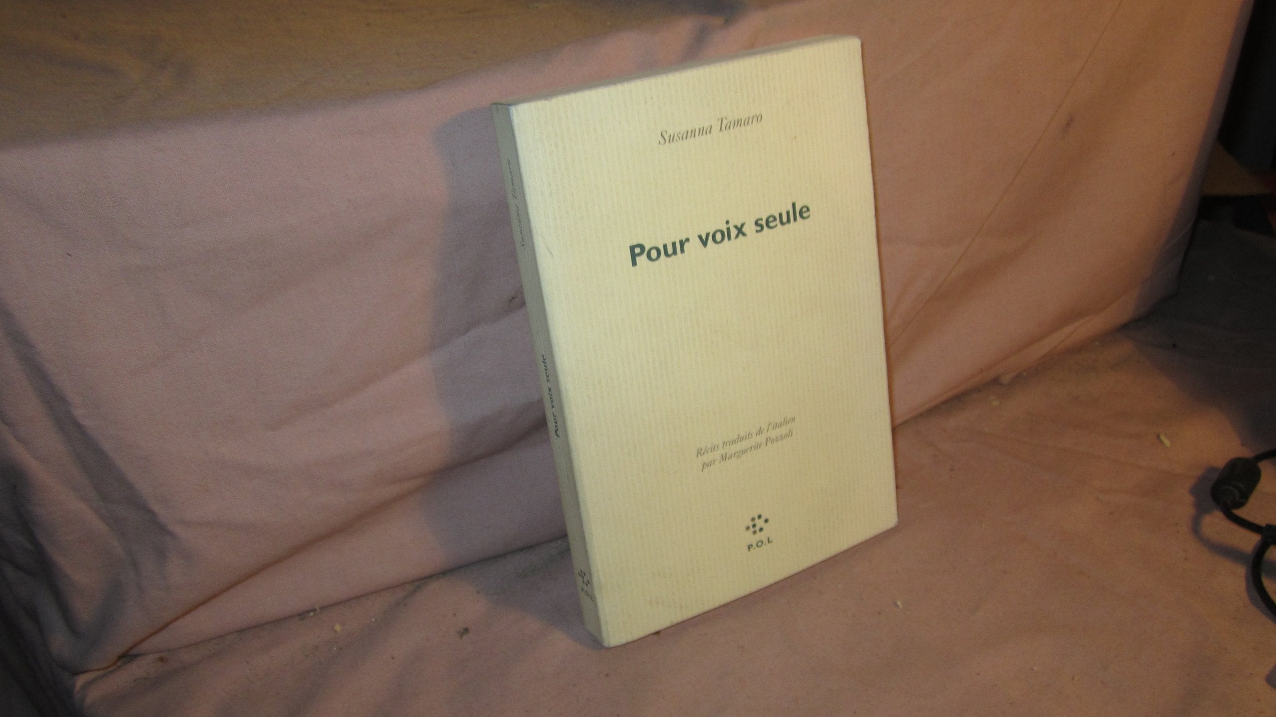 Pour voix seule 9782867443435