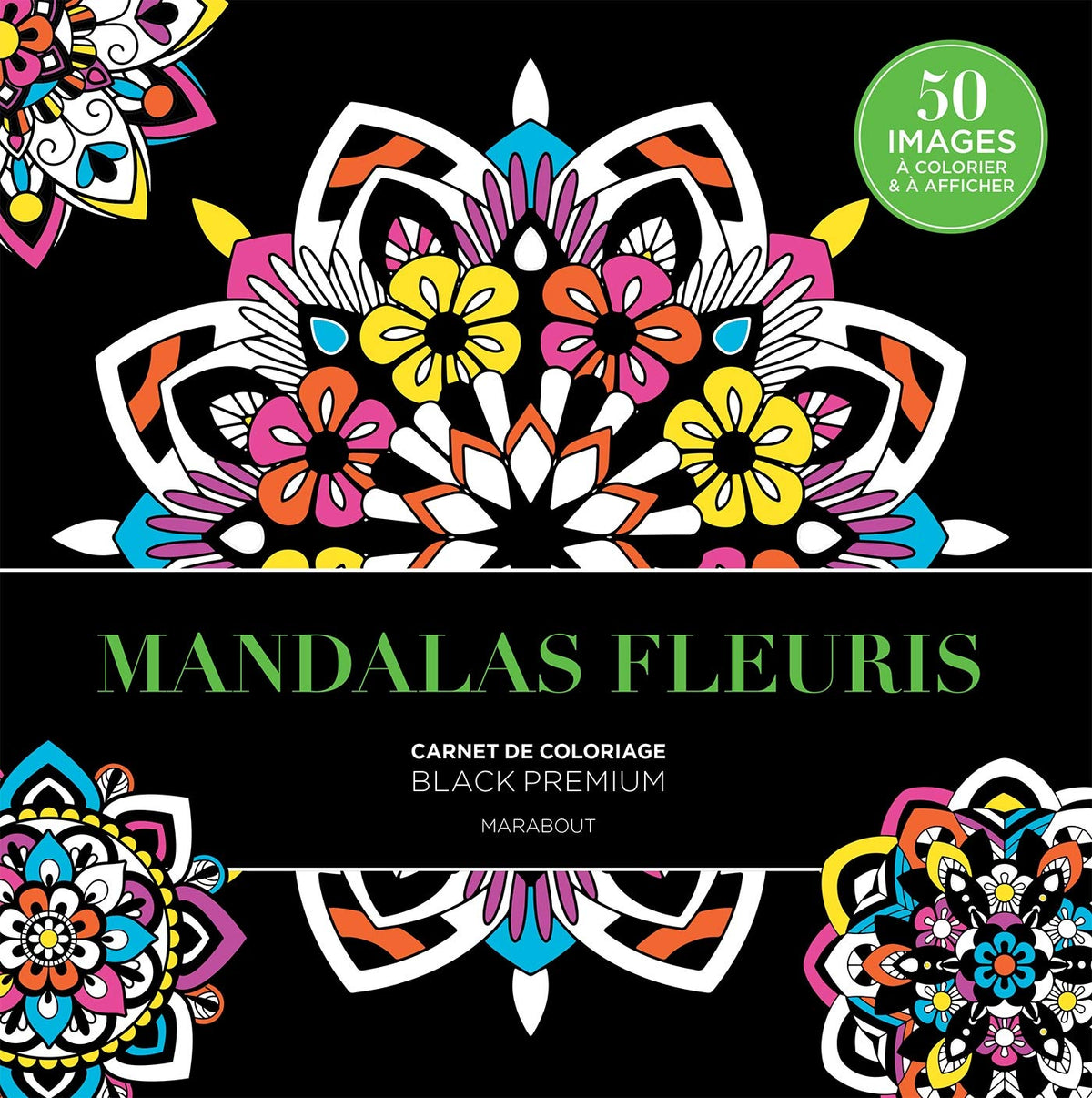 Black premium mandala fleuris 9782501141789