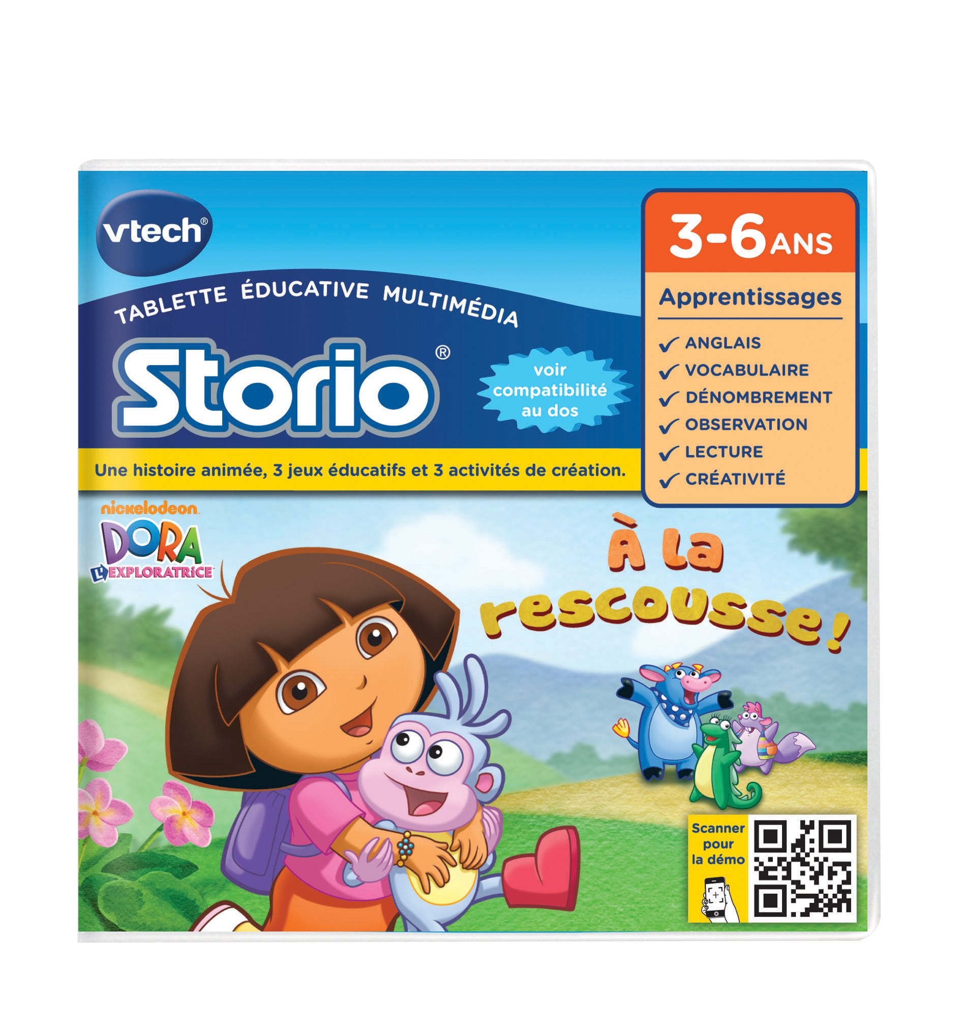 Vtech - 230605 - Storio 2 et générations suivantes - Jeu éducatif - Dora 3417762306054