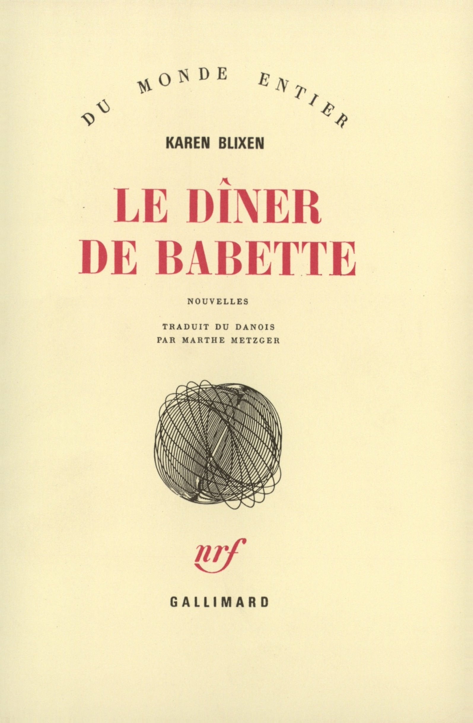 Le Dîner de Babette 9782070207497