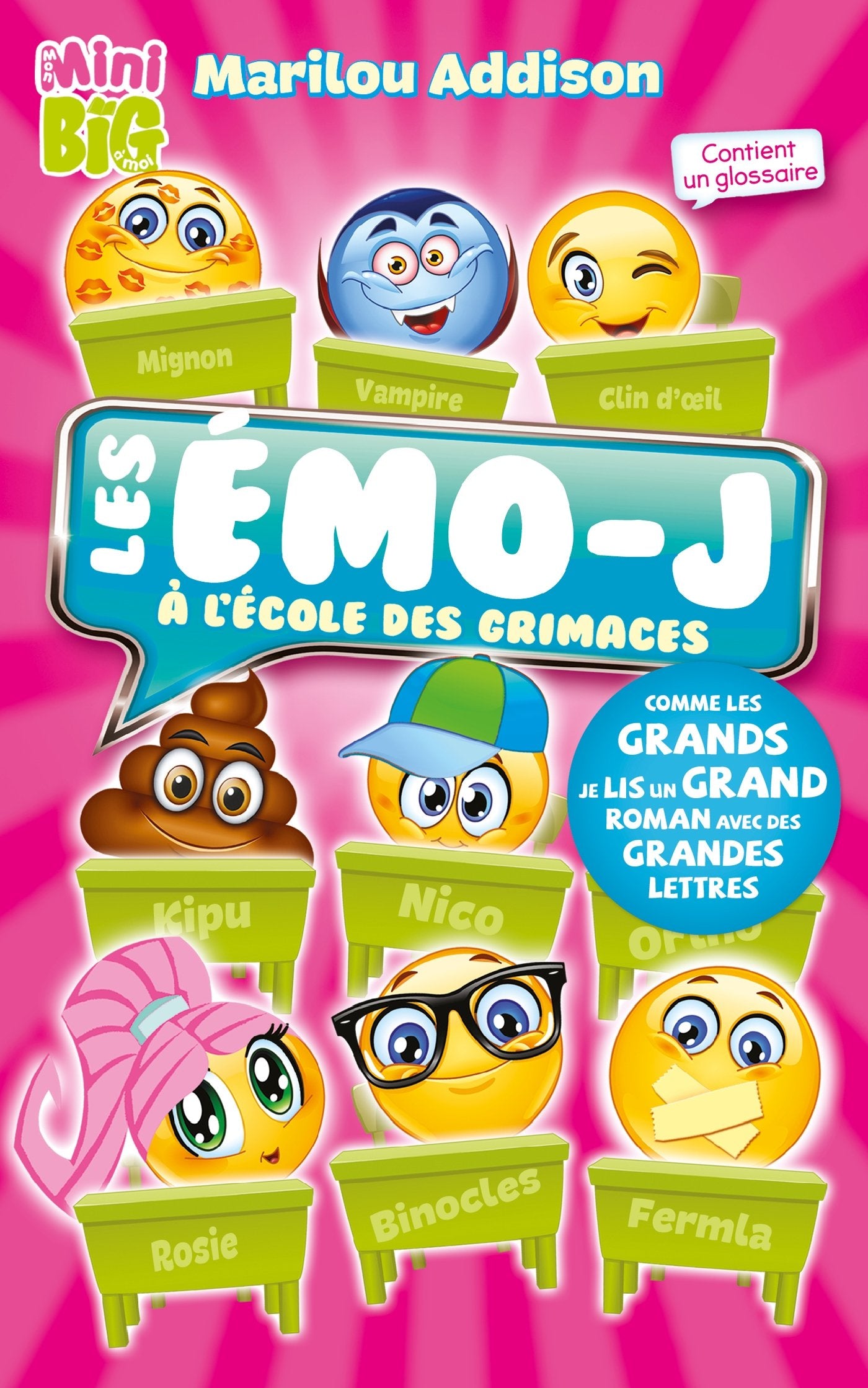Les Émo-j à l'école des grimaces 9782875805379