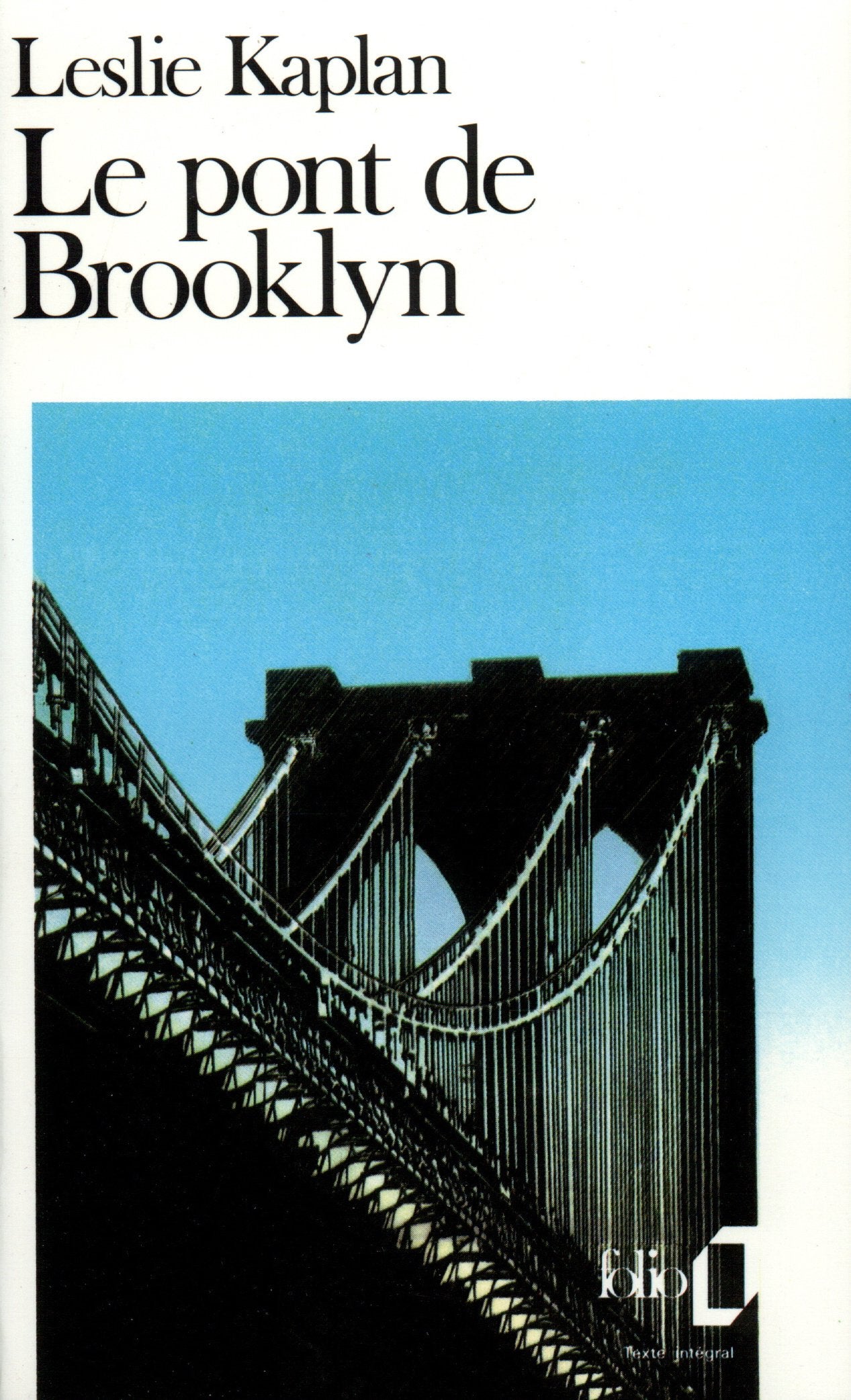 Le pont de Brooklyn 9782070383689