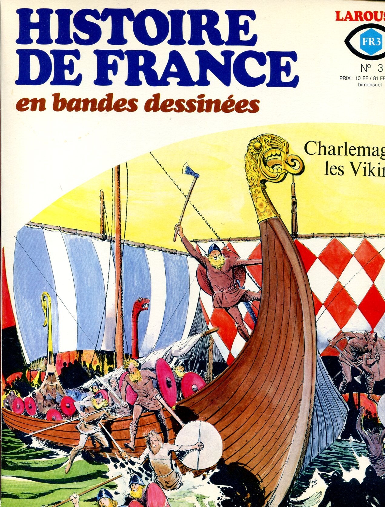 Histoire de France en bandes déssinées - n°3 - Charlemagne - Les vikings 