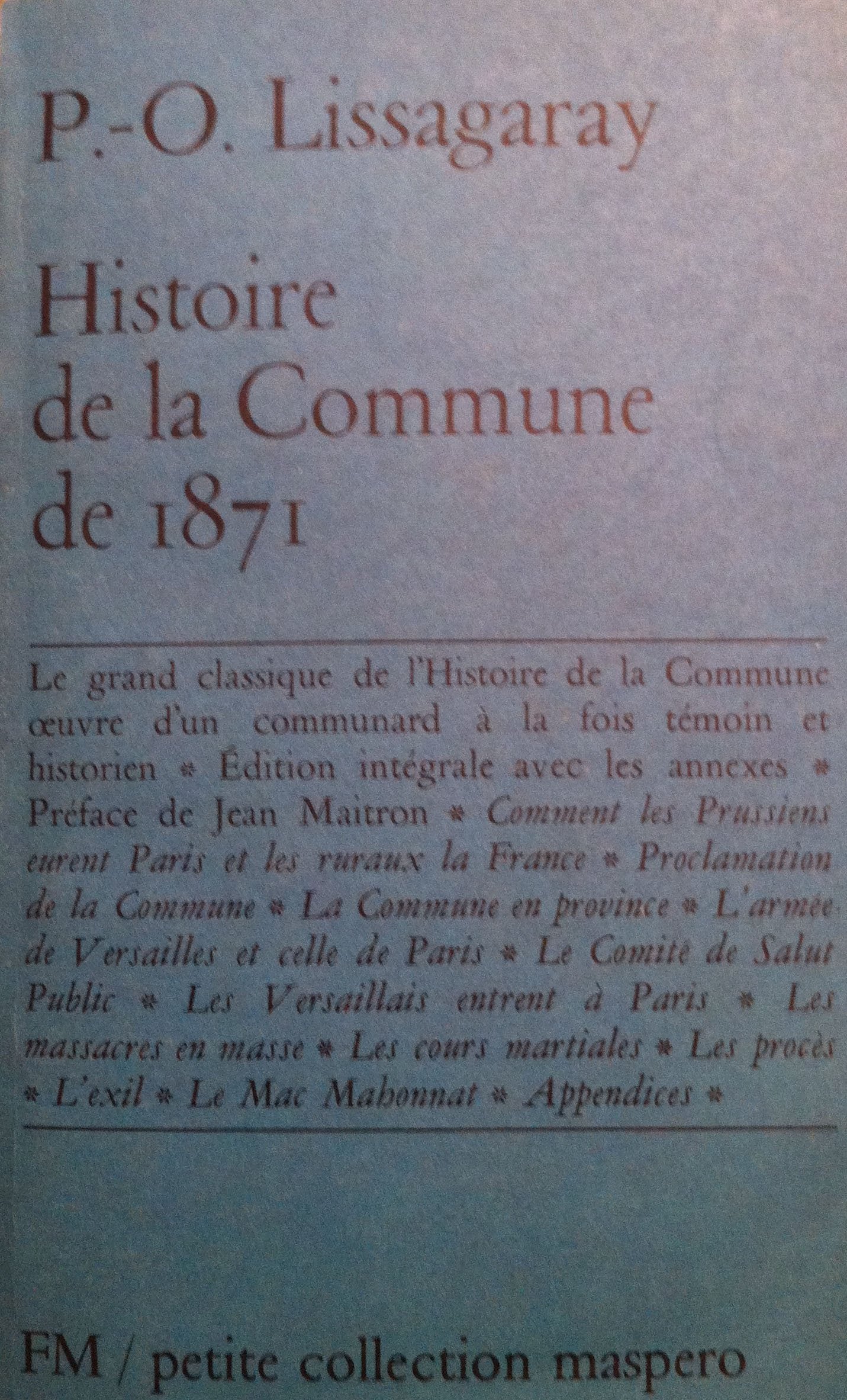 Histoire De La Commune 1871 9782707102904
