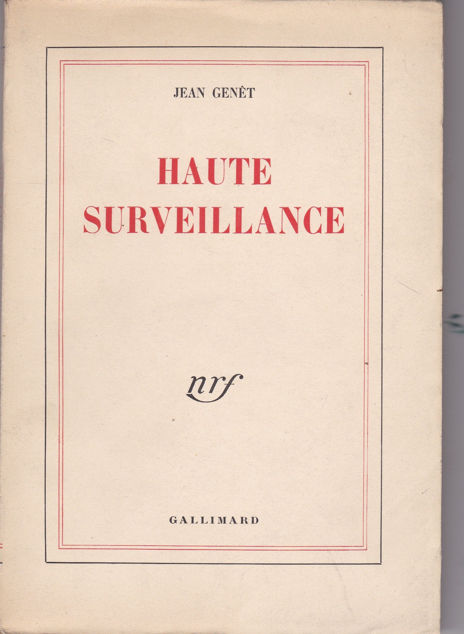 Haute Surveillance 9782070227211