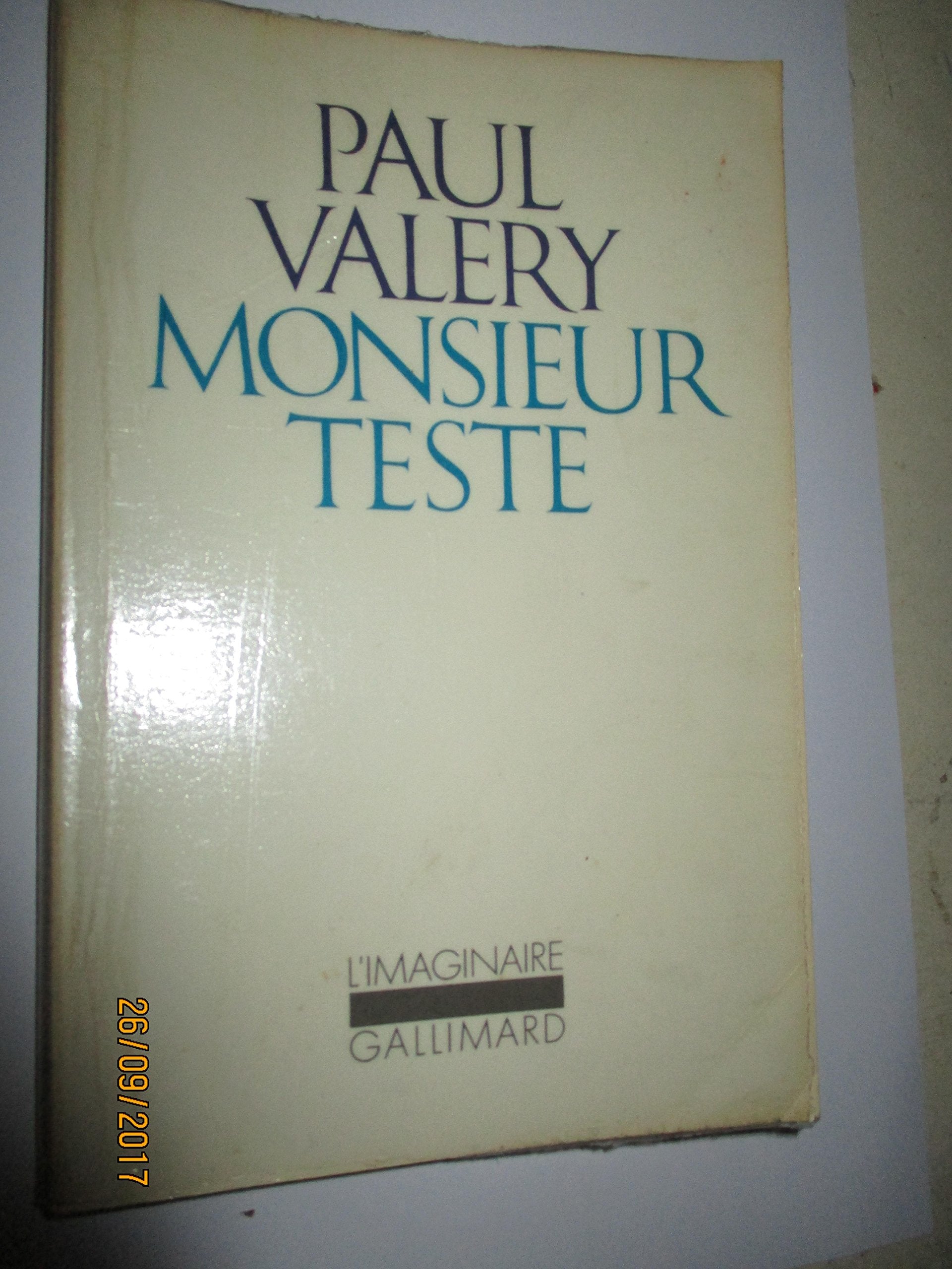 Monsieur Teste - Collection "L'imaginaire", 1986 