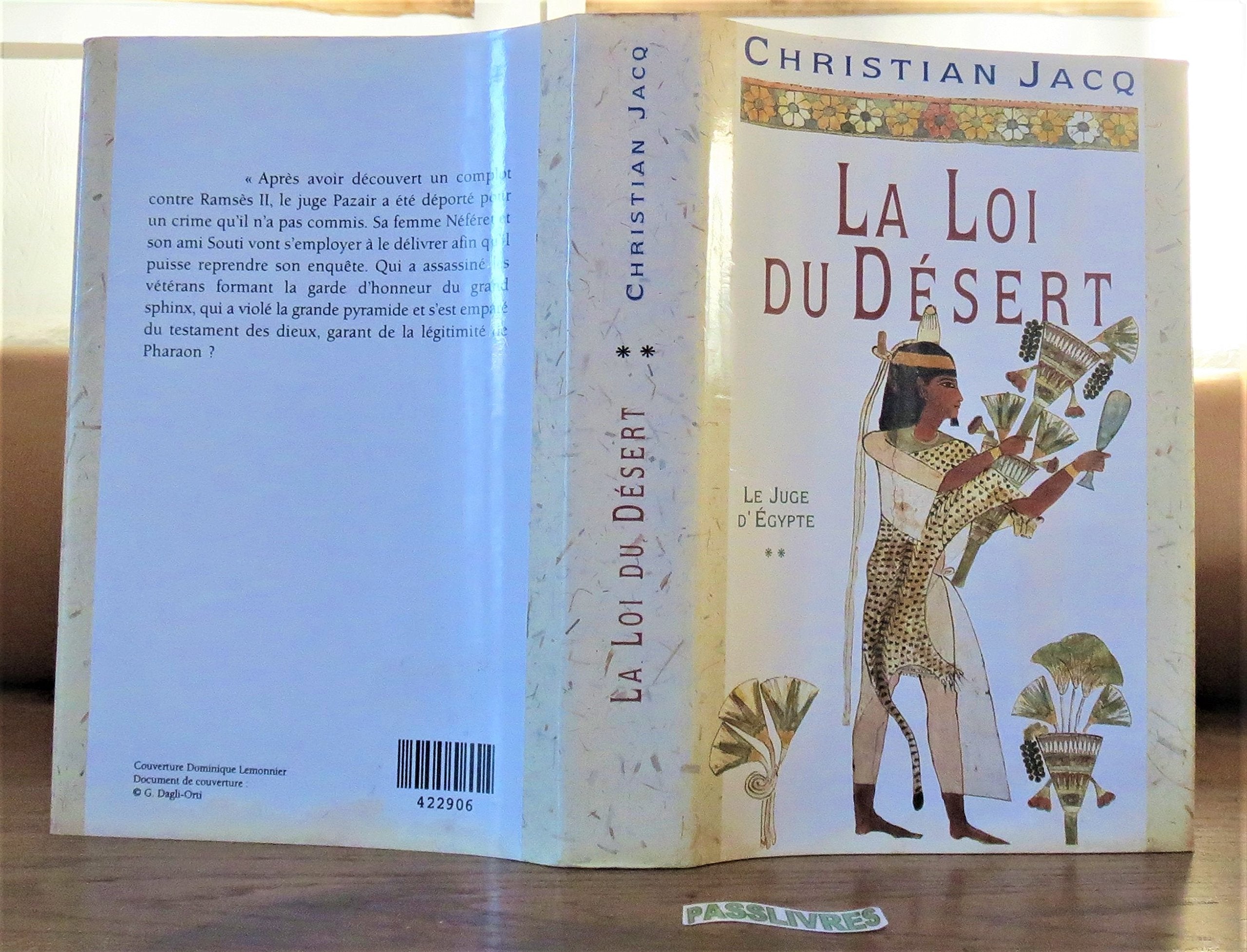 La loi du désert / Le juge d'égypte 9782724278002