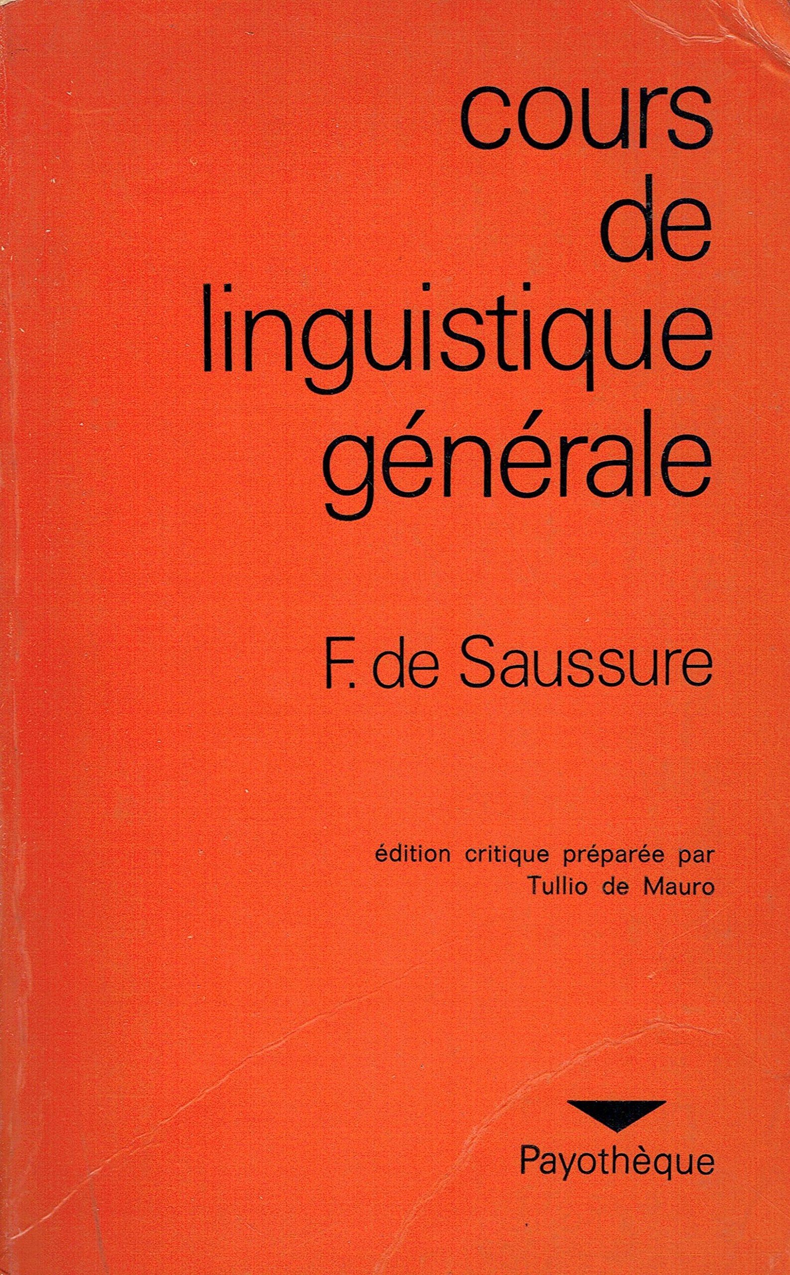 Cours de Linguistique Generale 9782228500647
