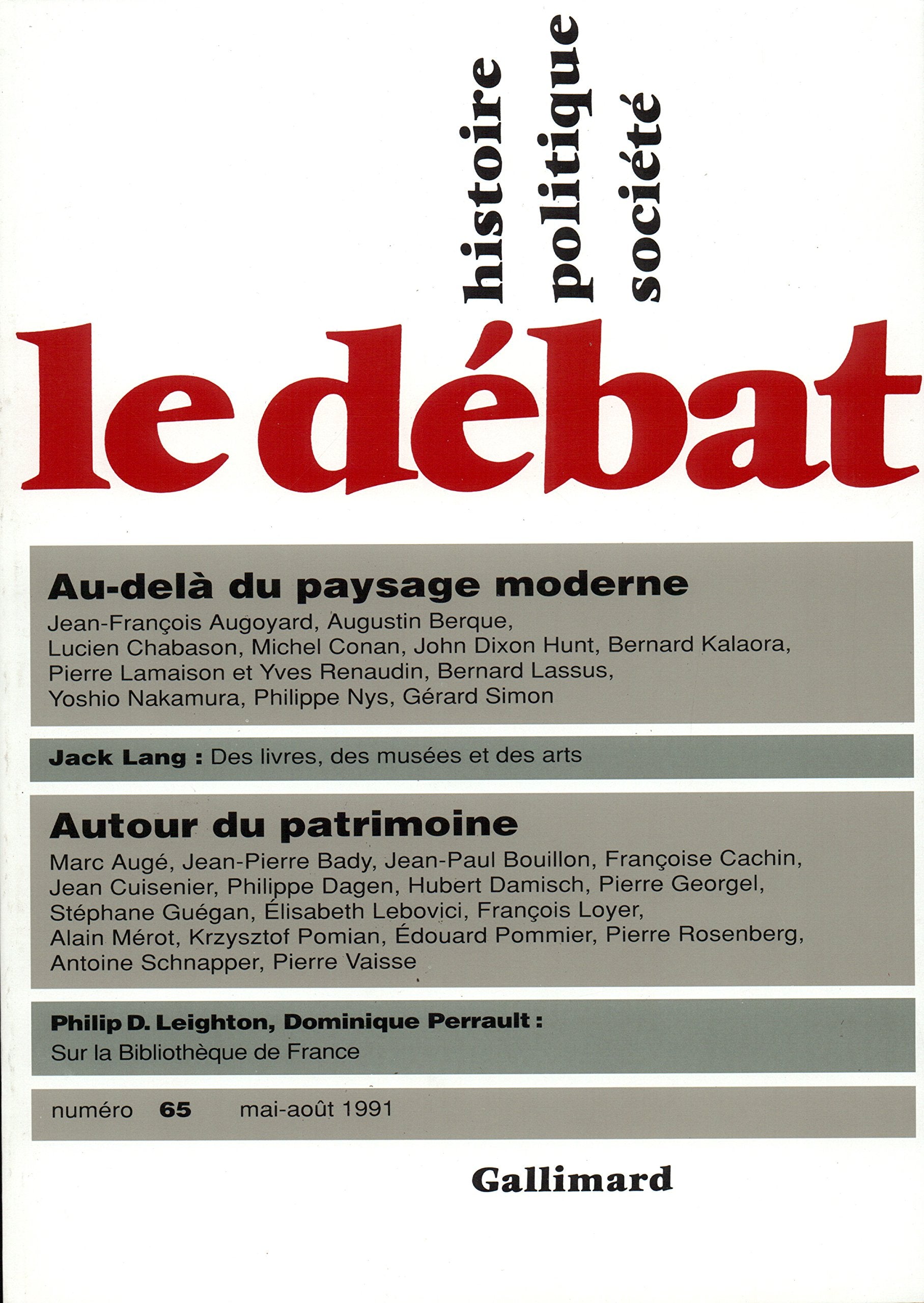 Le Débat 9782070723232