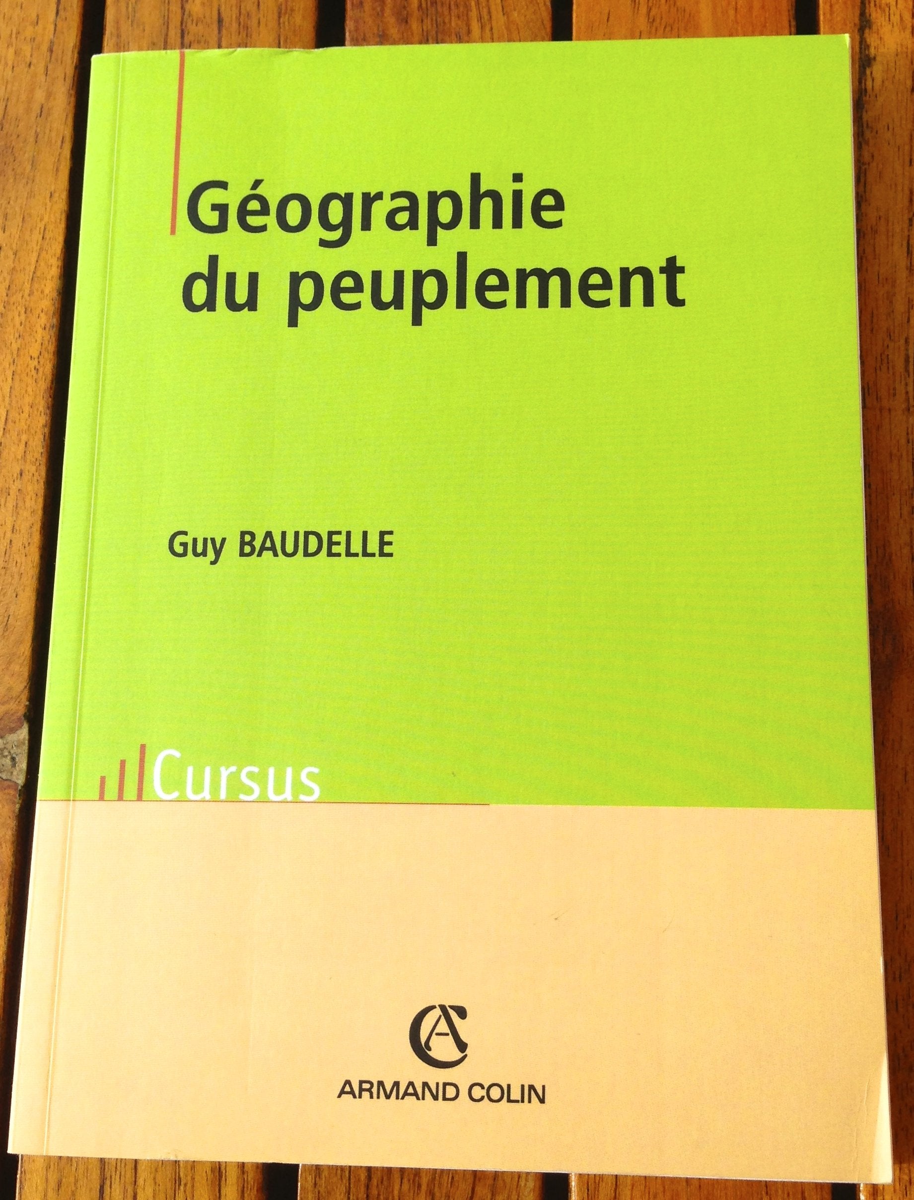 Géographie du peuplement 9782200265441
